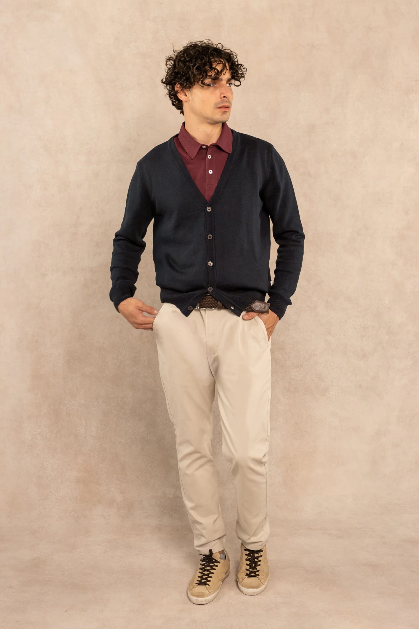 Cardigan Tejido Azul Oscuro - imagen 2