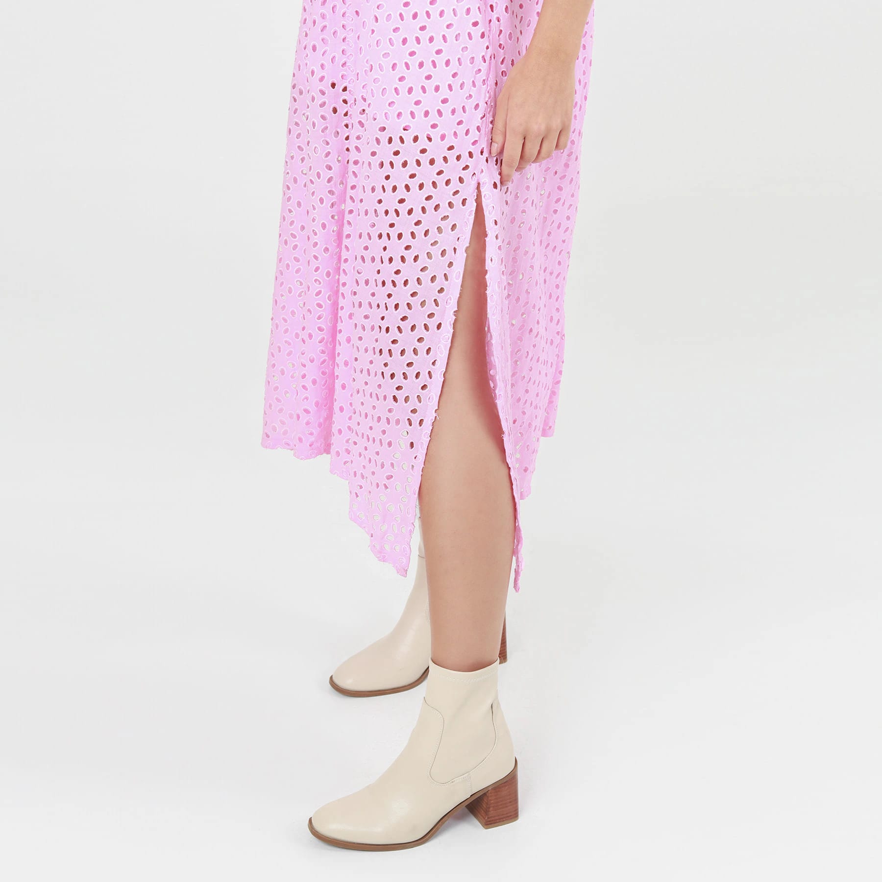 Vestido Cuello V Manga Sisa - imagen 5