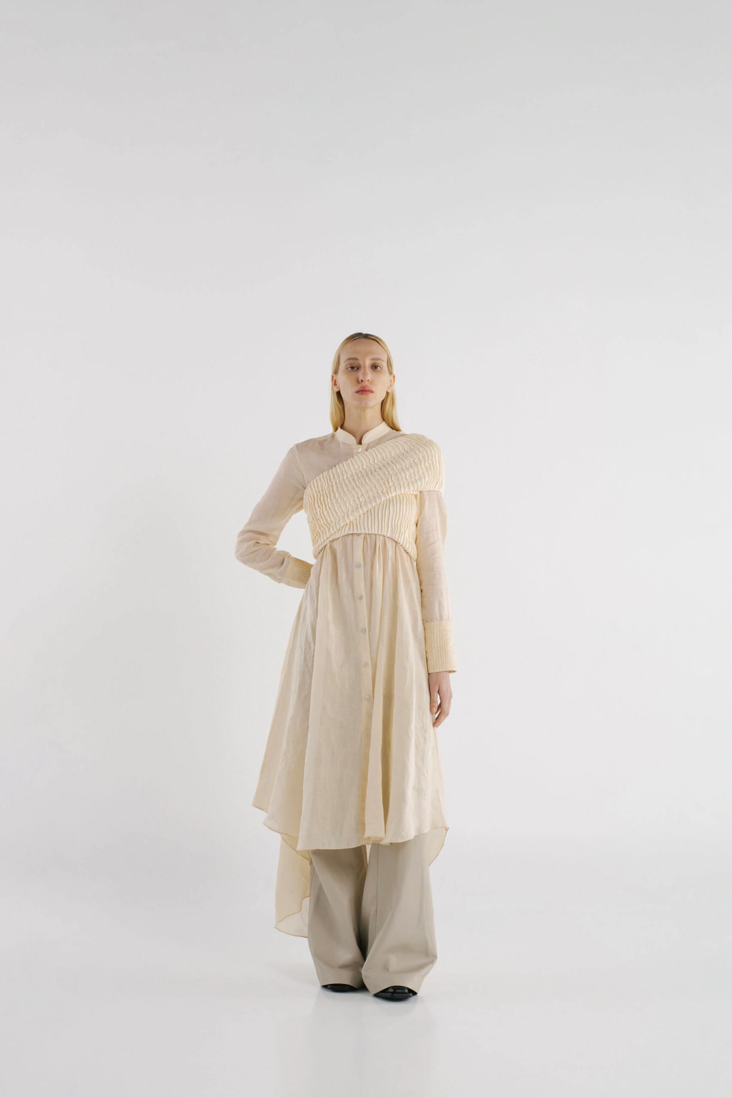 FURROWS SHIRT DRESS TOP - imagen 13