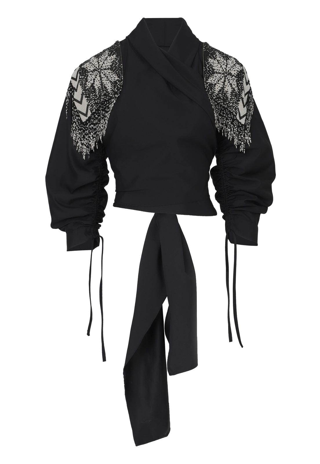“CHAQUIRA” CROSSED JAPANESE BLOUSE - imagen 1