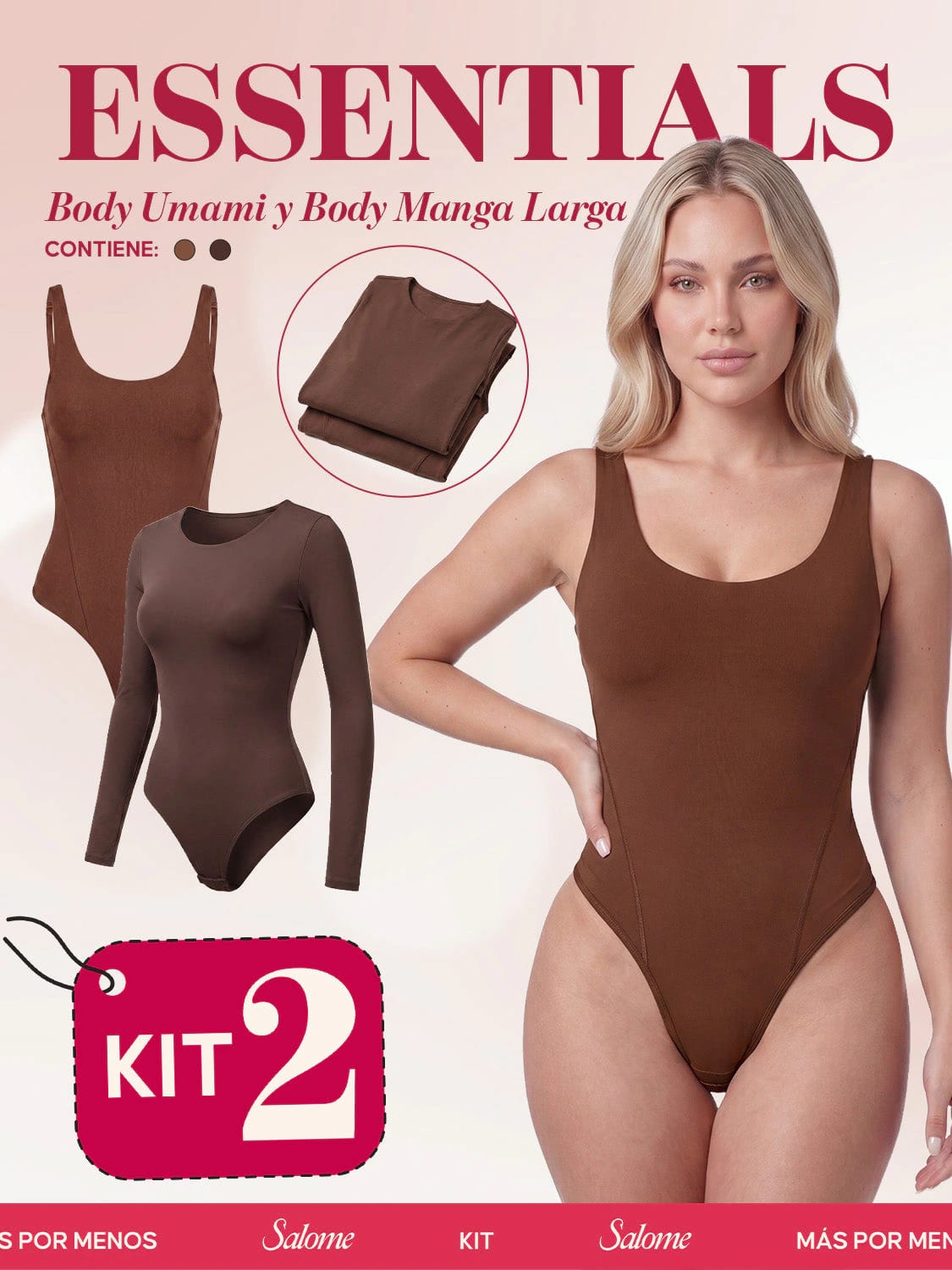Kit Body Diario Umami Tiras Finas & Manga Larga Microfibra | Salome 5005 + 5008 | 03L5 - imagen 9