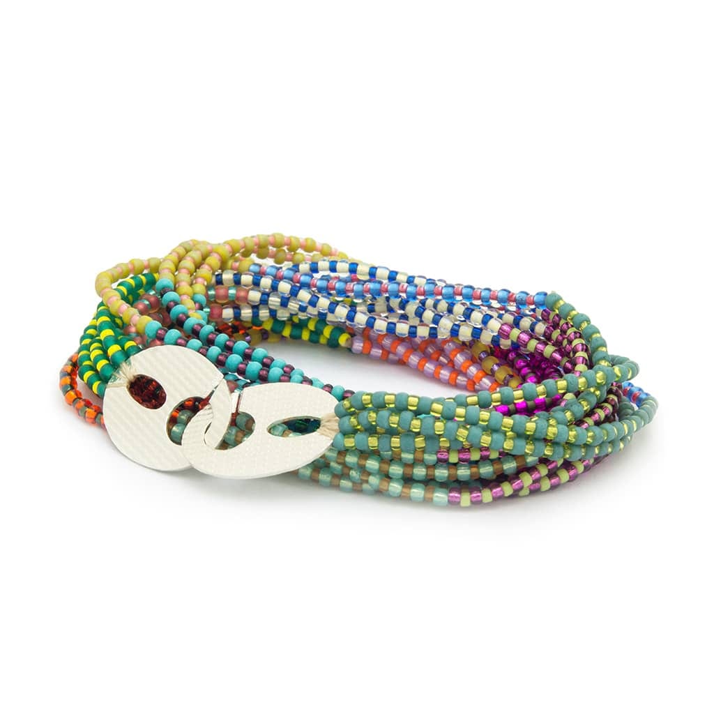PULSERA 5 TIRAS MULTICOLOR - imagen 1