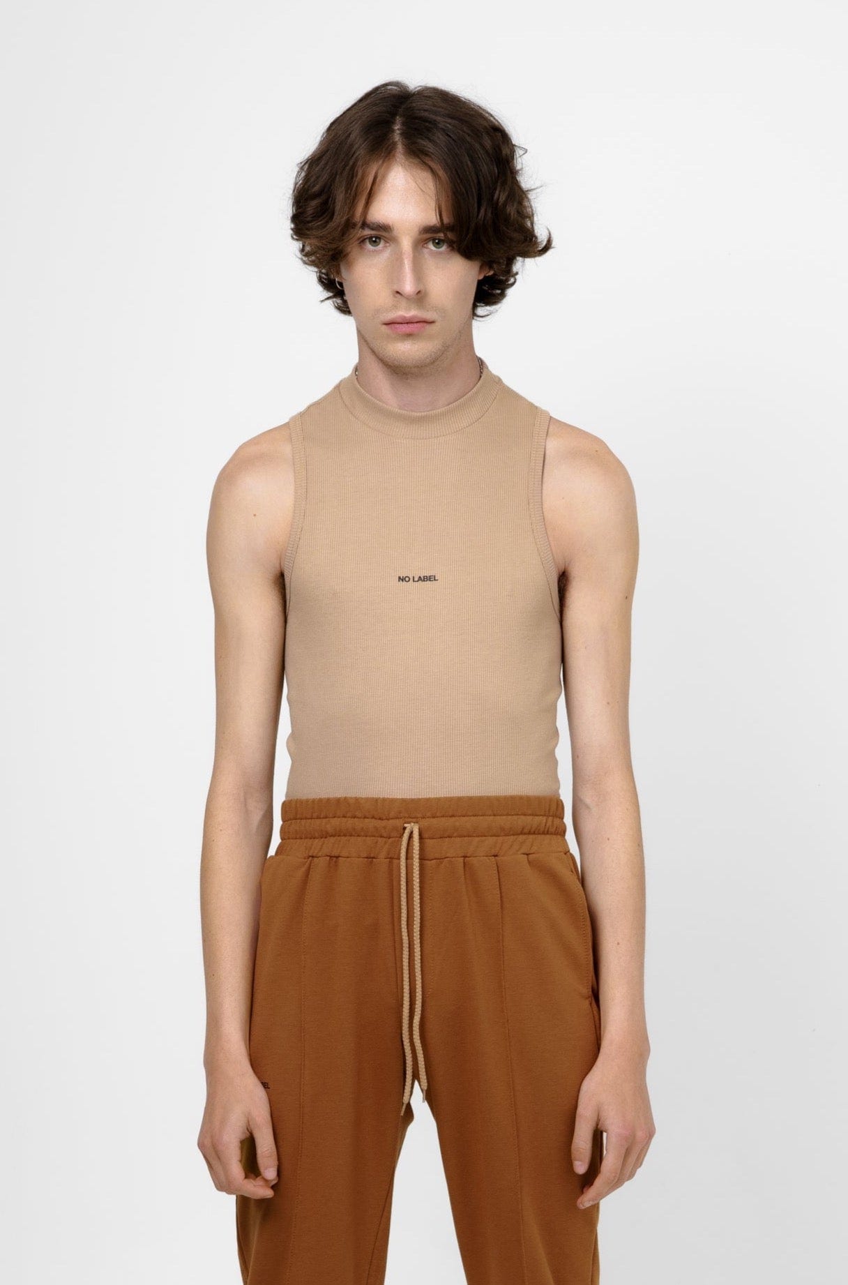 Hi-Neck Tank Top - Nude - imagen 2