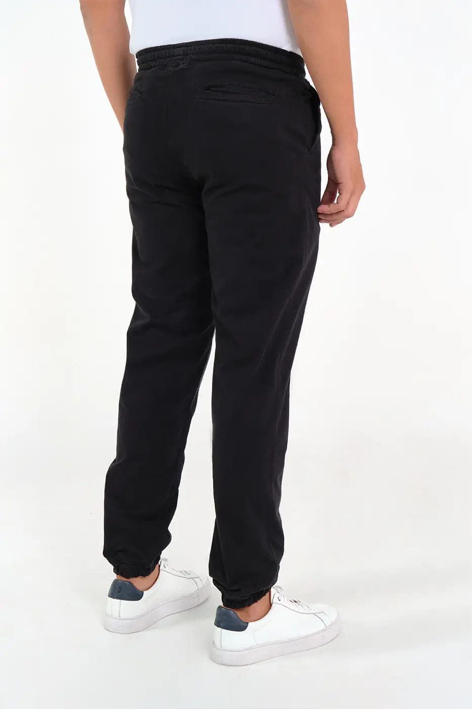 Pantalón Jogger Slim Fit Mezcla Algodón Negro - imagen 2