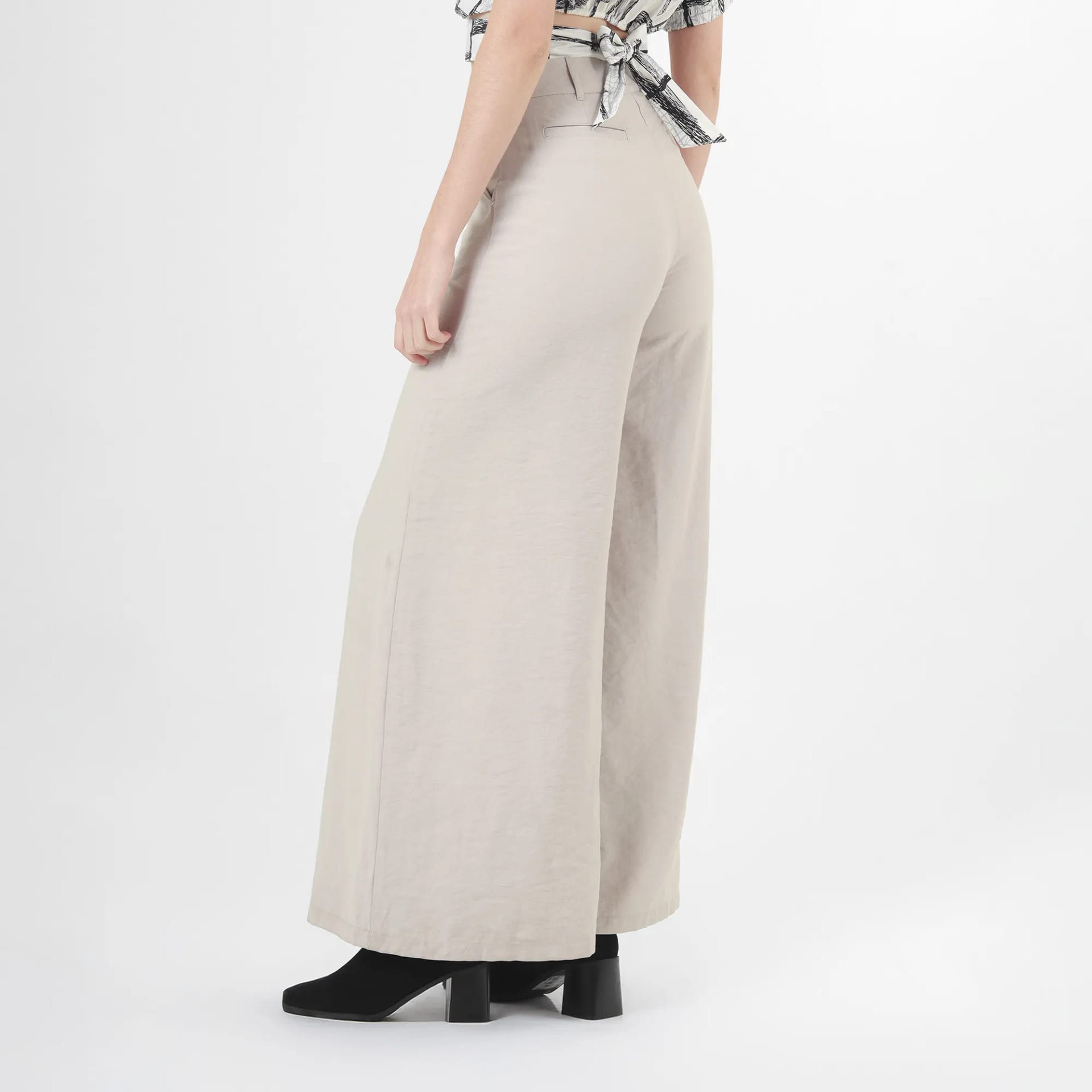 Pantalon Tiro Alto Bota Palazzo - imagen 3