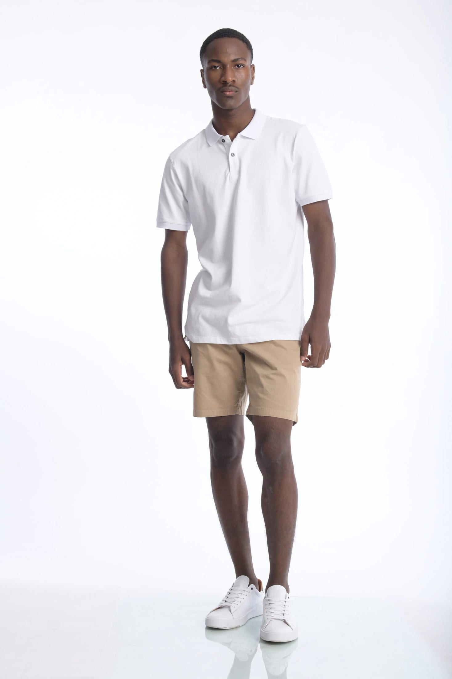 Camiseta Polo 100% Algodón Slim Blanco - imagen 6