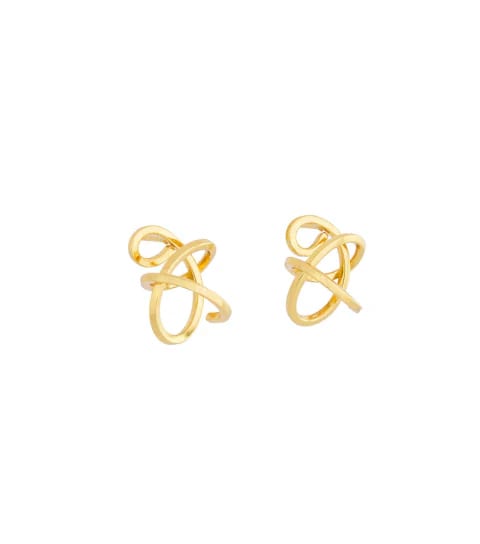 Anillo Curva Dúo Dorado - imagen 5