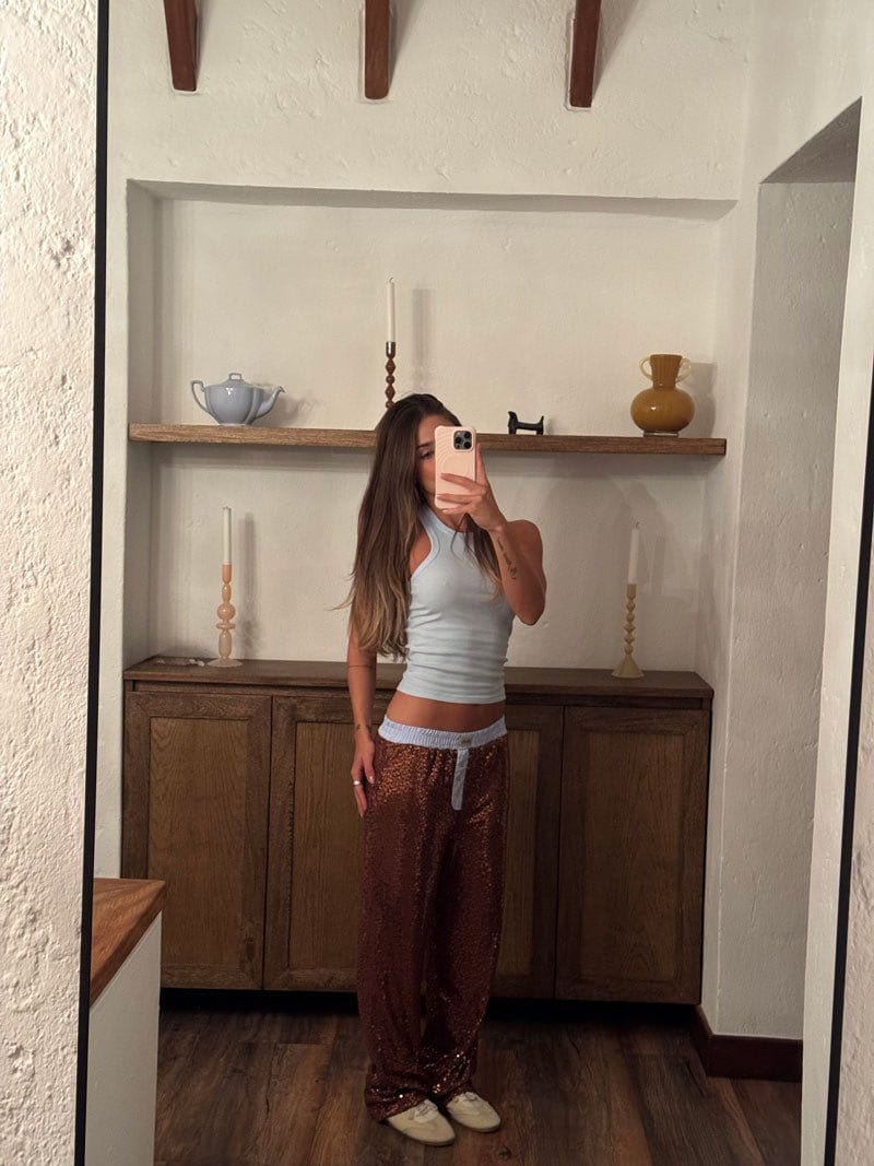 Pantalón lentejuelas Stardust + Tank Top Esqueleto - imagen 4