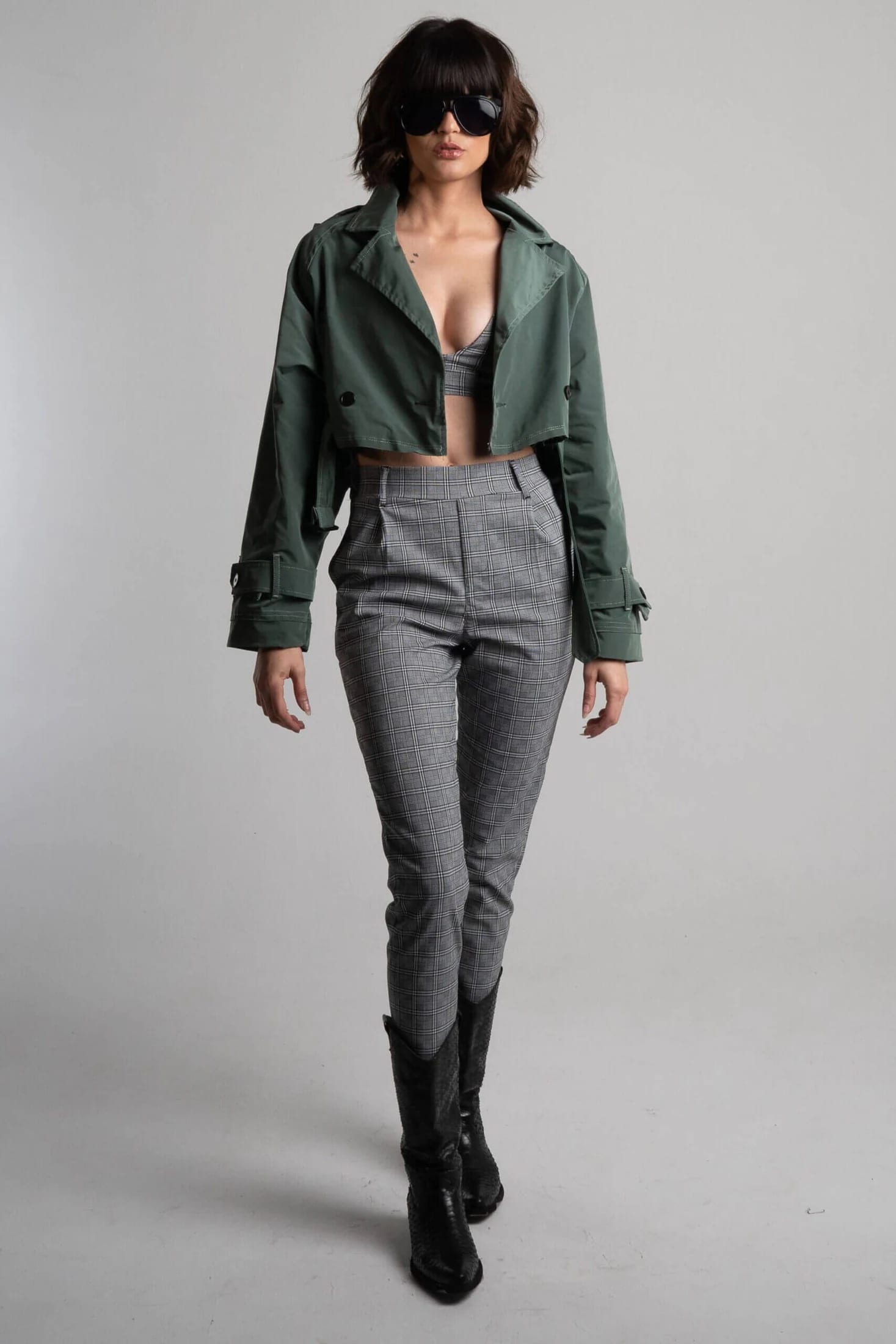 Gabardina Corta Verde - imagen 2