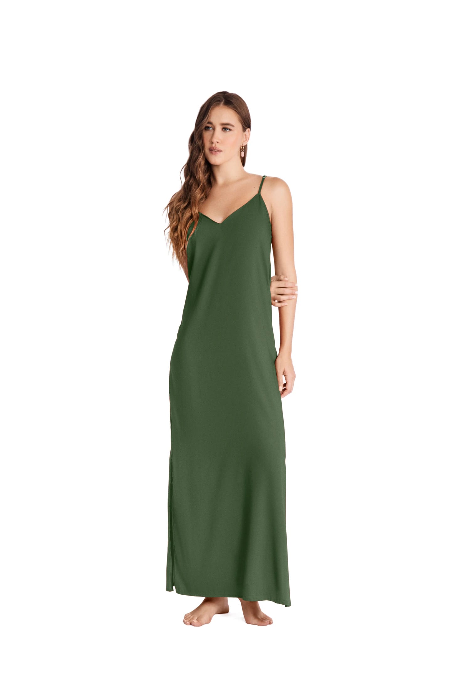 VESTIDO LARGO AMBOSELI VERDE - imagen 5