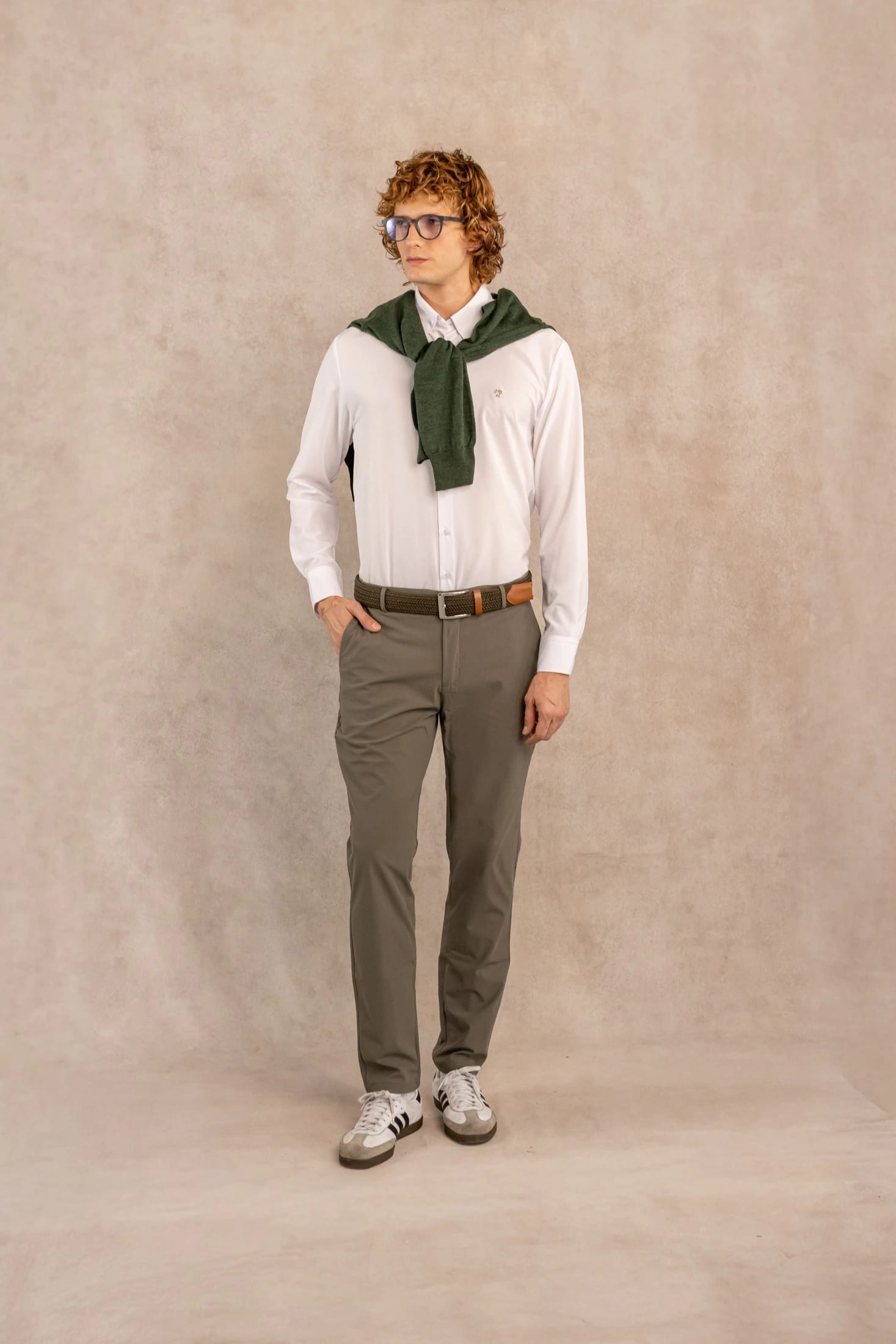 Sueter Merino Antiarrugas Verde Militar - imagen 2