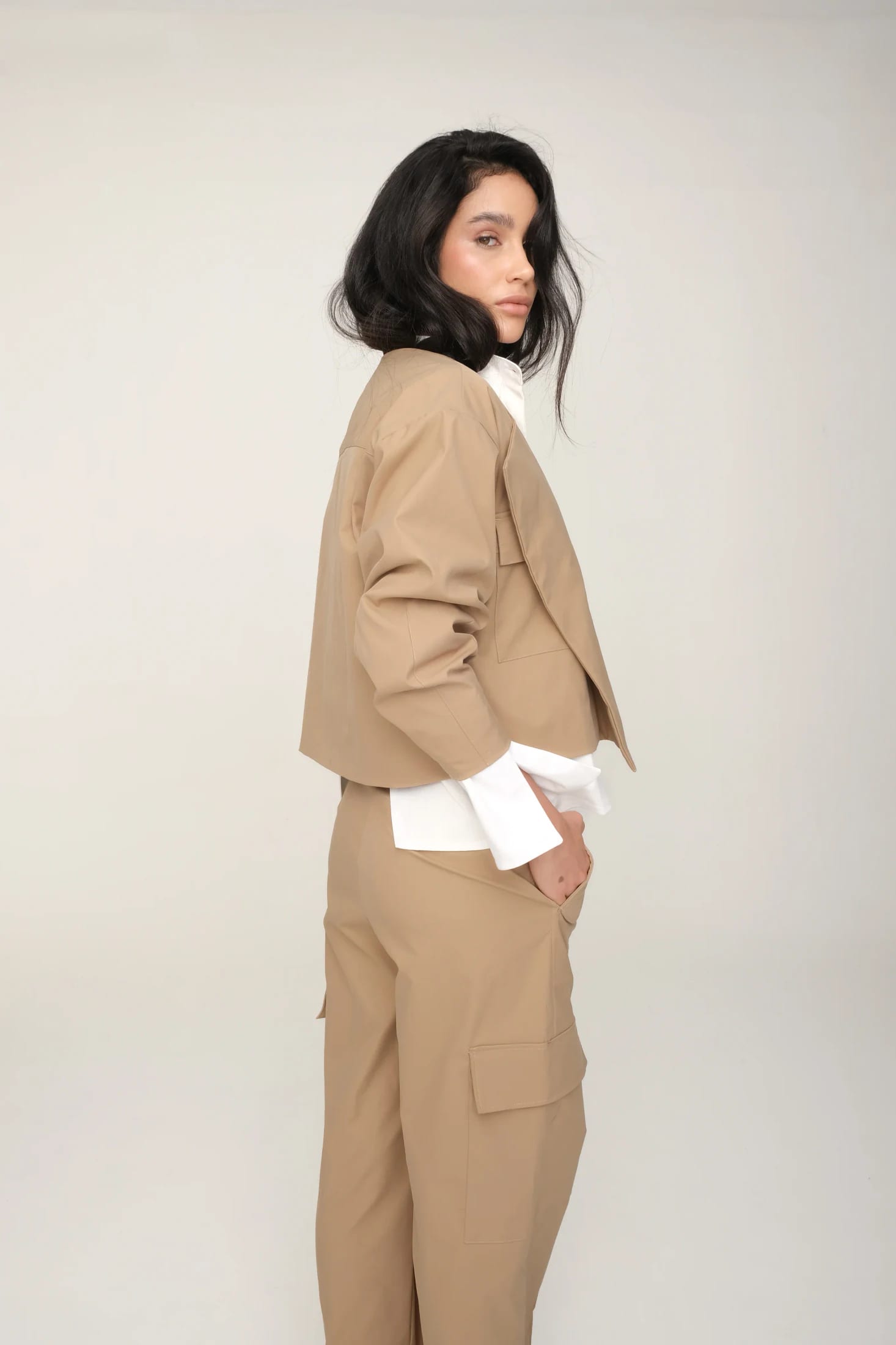 Chaqueta Habla Camel - imagen 2
