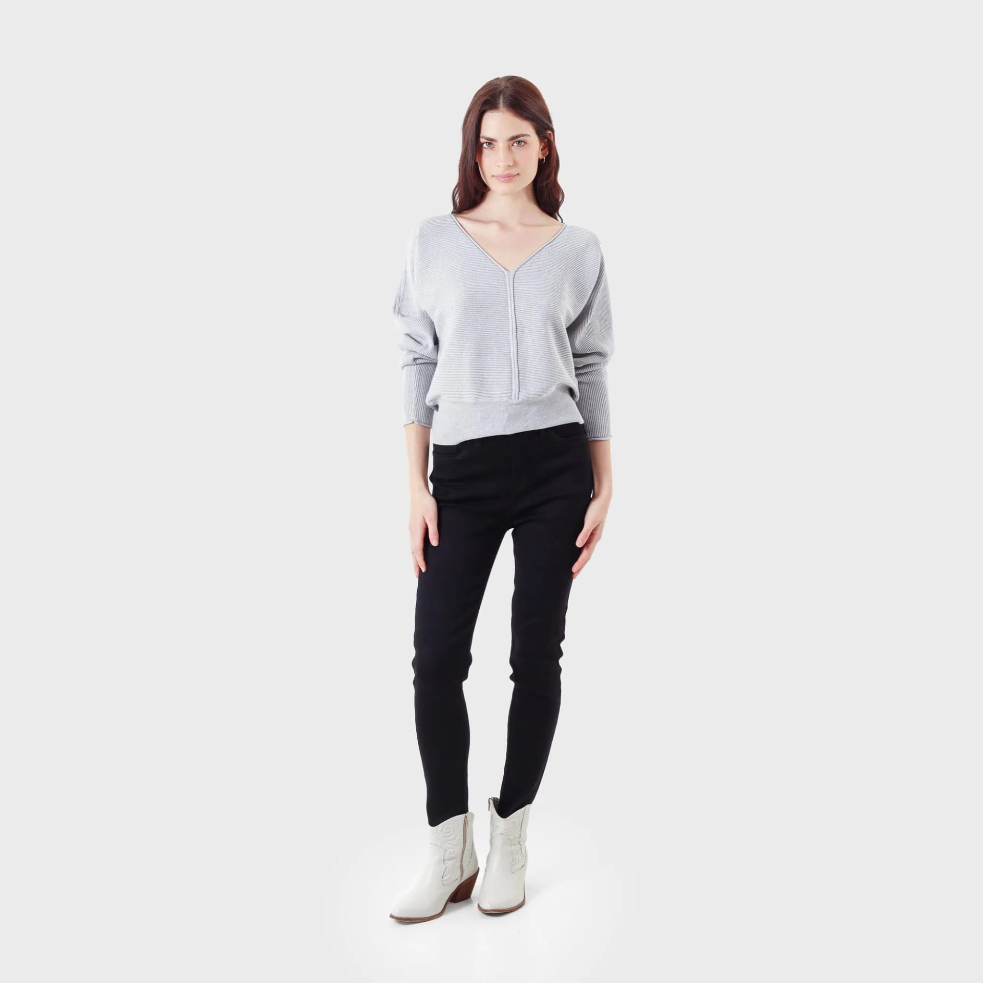 Jean Tiro Medio Bota Skinny - imagen 4
