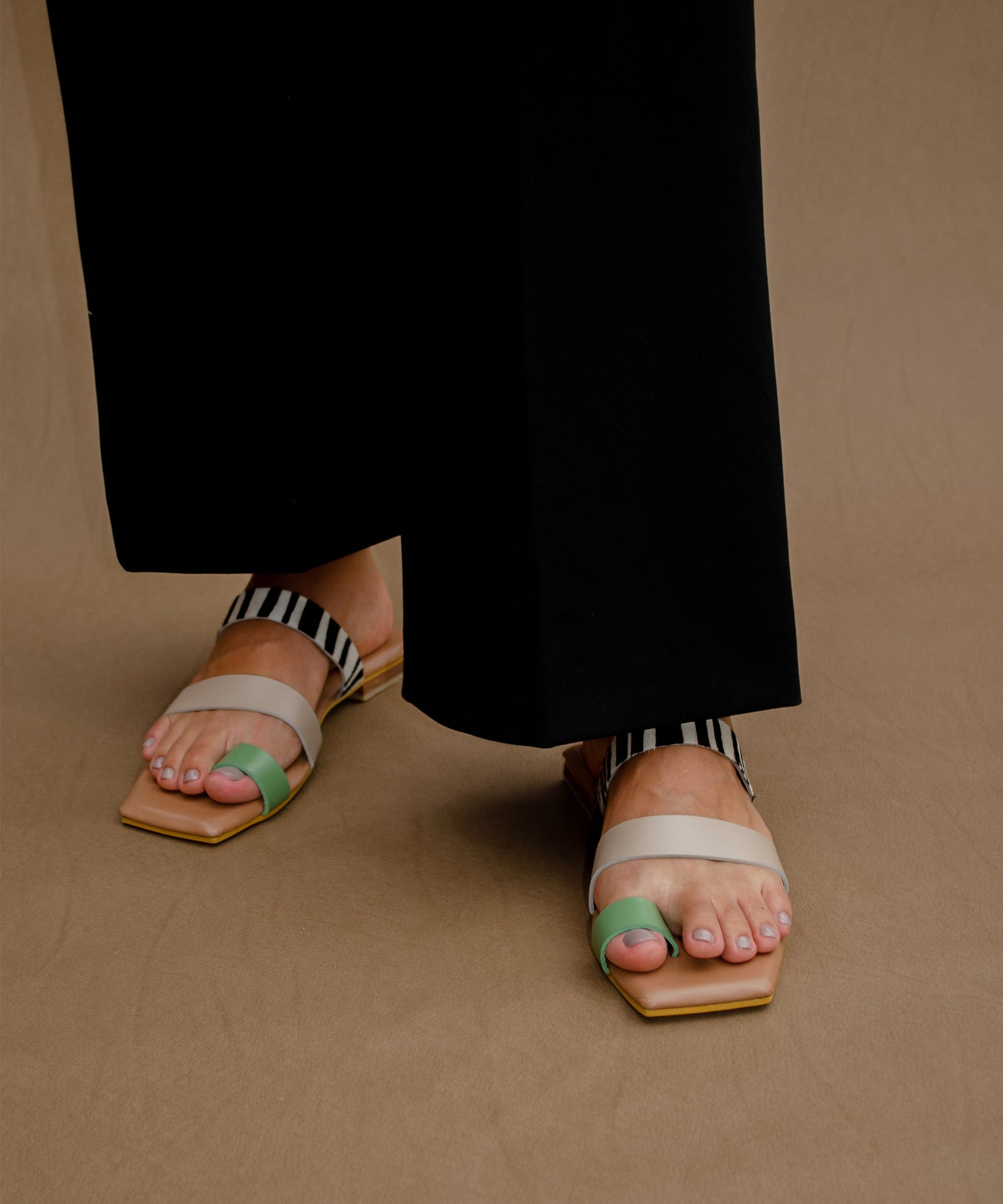 The Ocaso sandal – verde/taupe – edición limitada - imagen 4