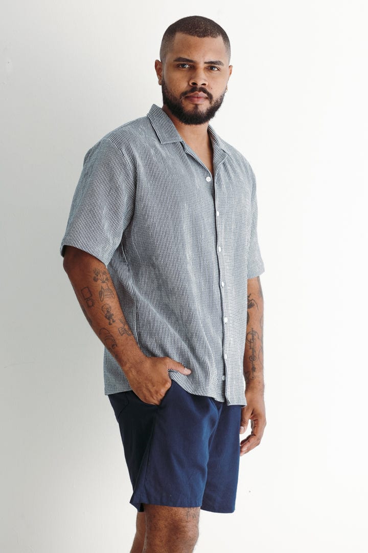 Short lino azul - imagen 6