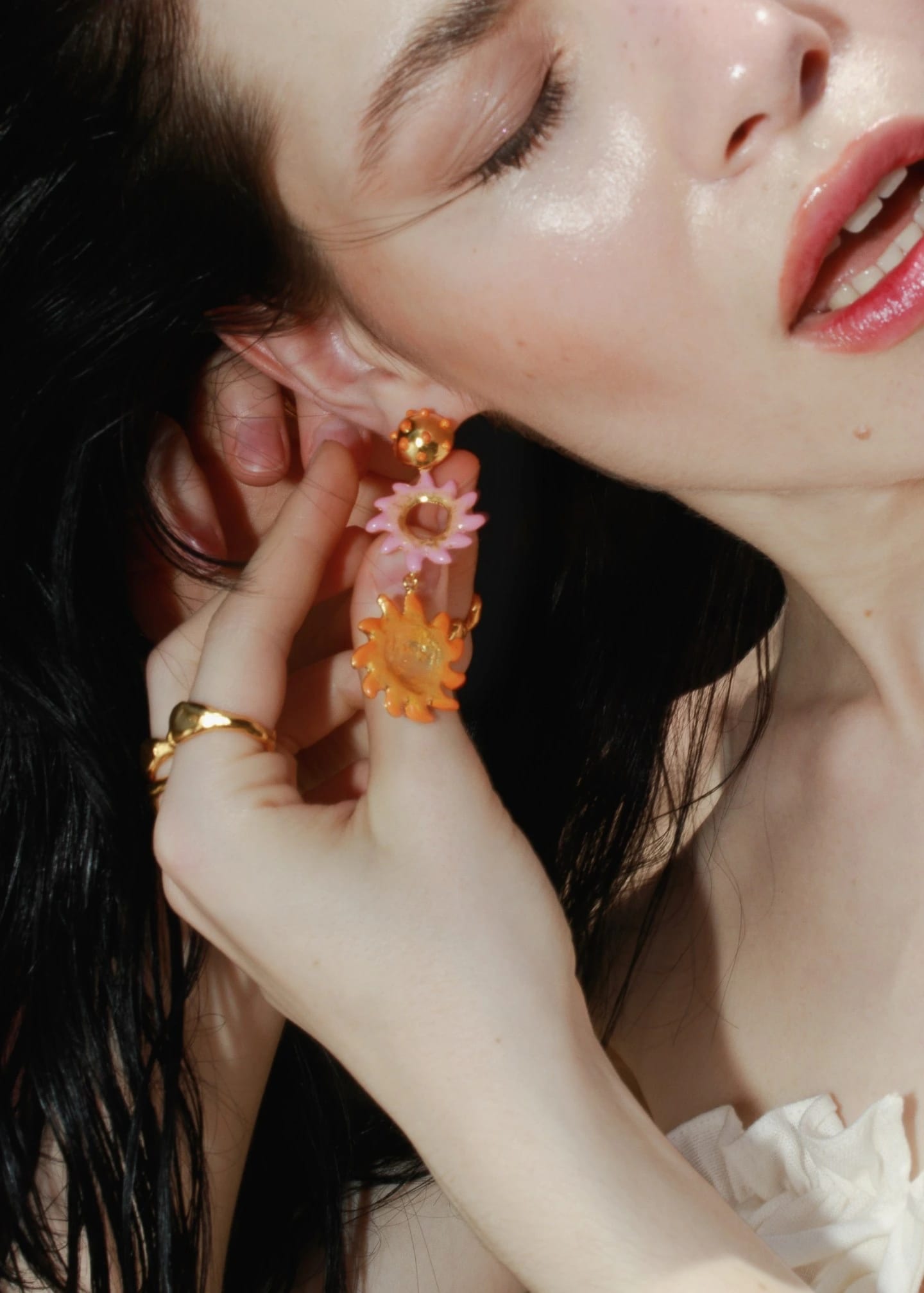 Aretes Solé Garden Amarillo - imagen 2