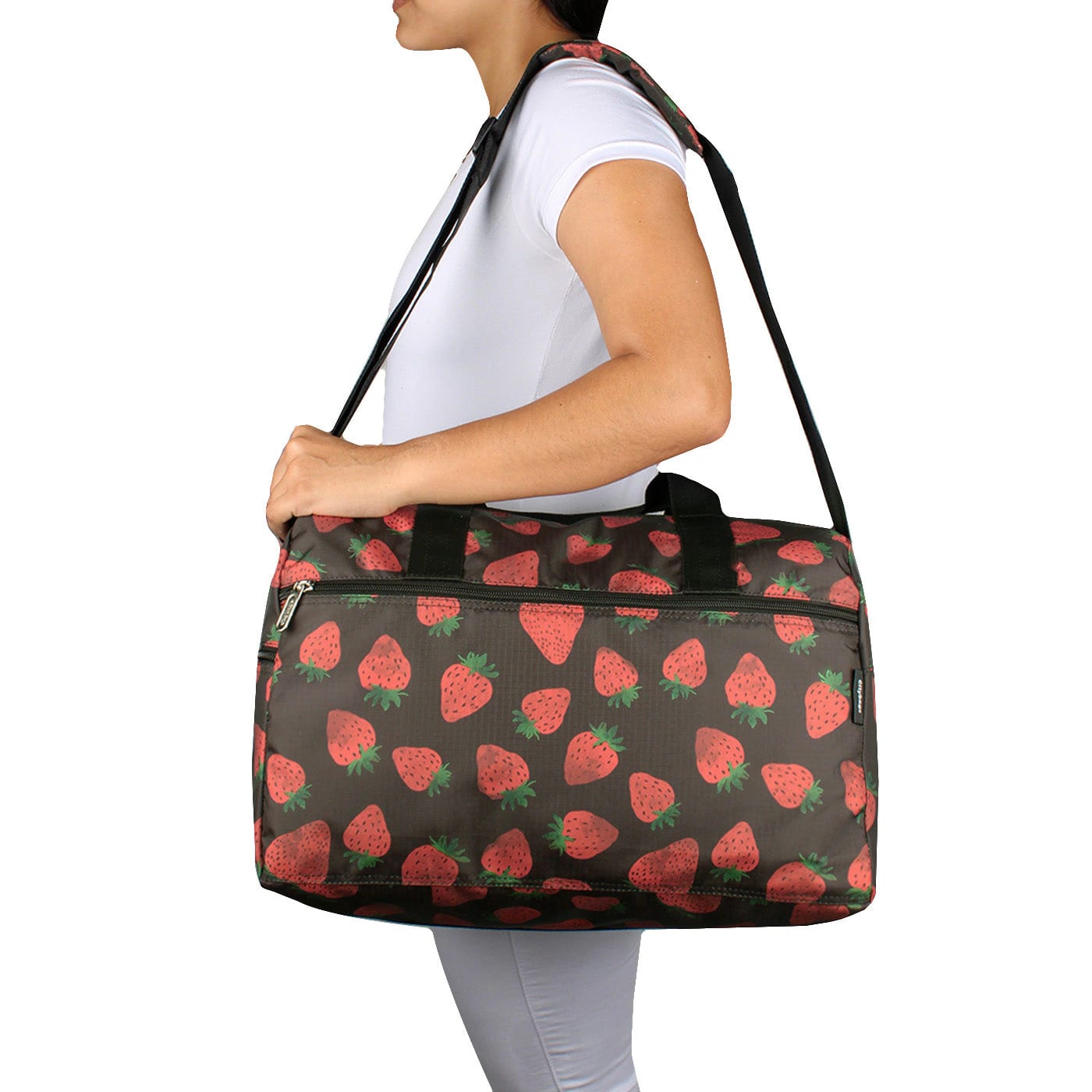 Maleta M ULTRA Plegable Estampado Fresas Citybags - imagen 3