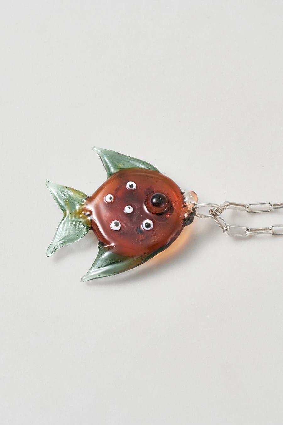 Cadena nemo plata y vidrio - imagen 1