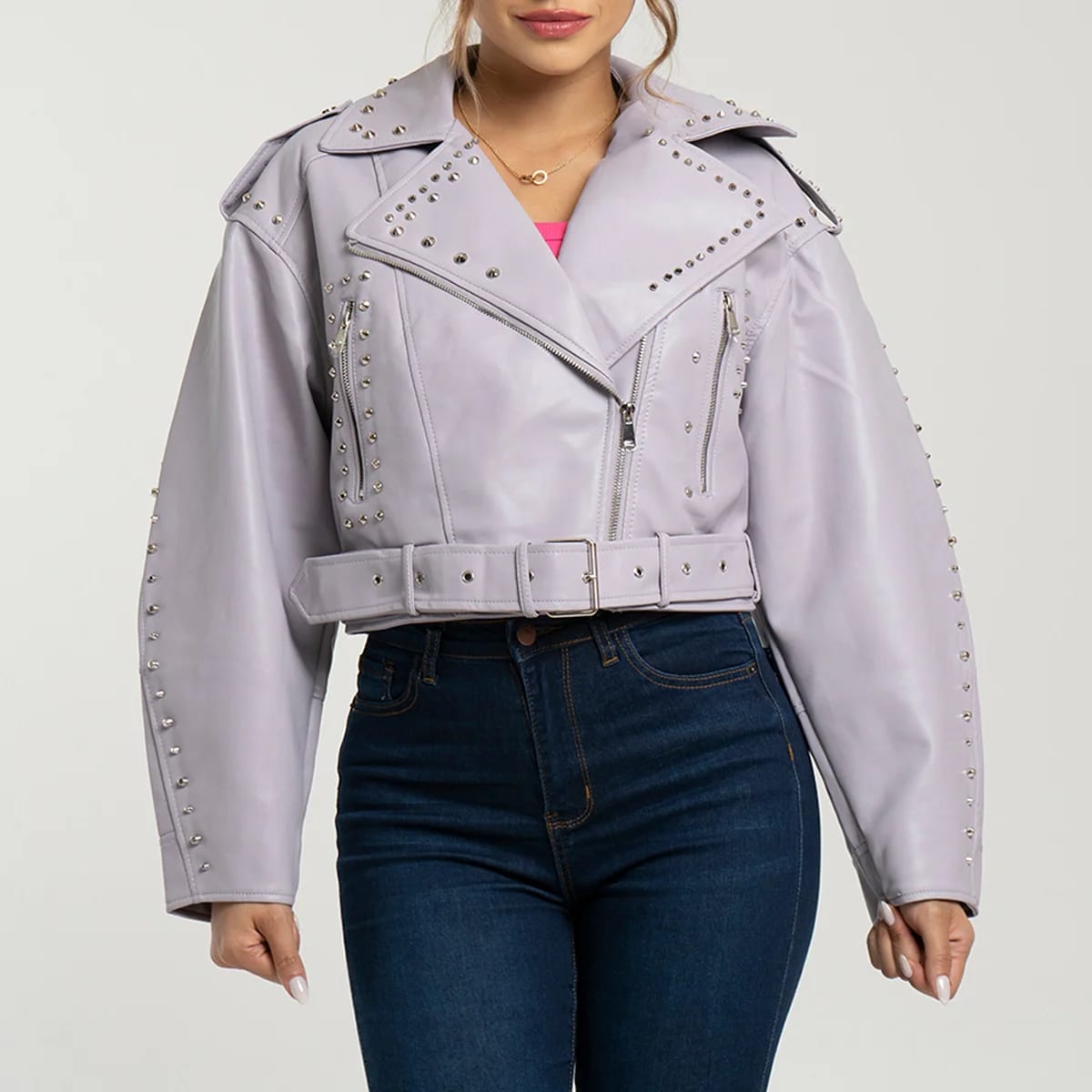 Chaqueta Sintetica Biker Oversize Oasis - imagen 4