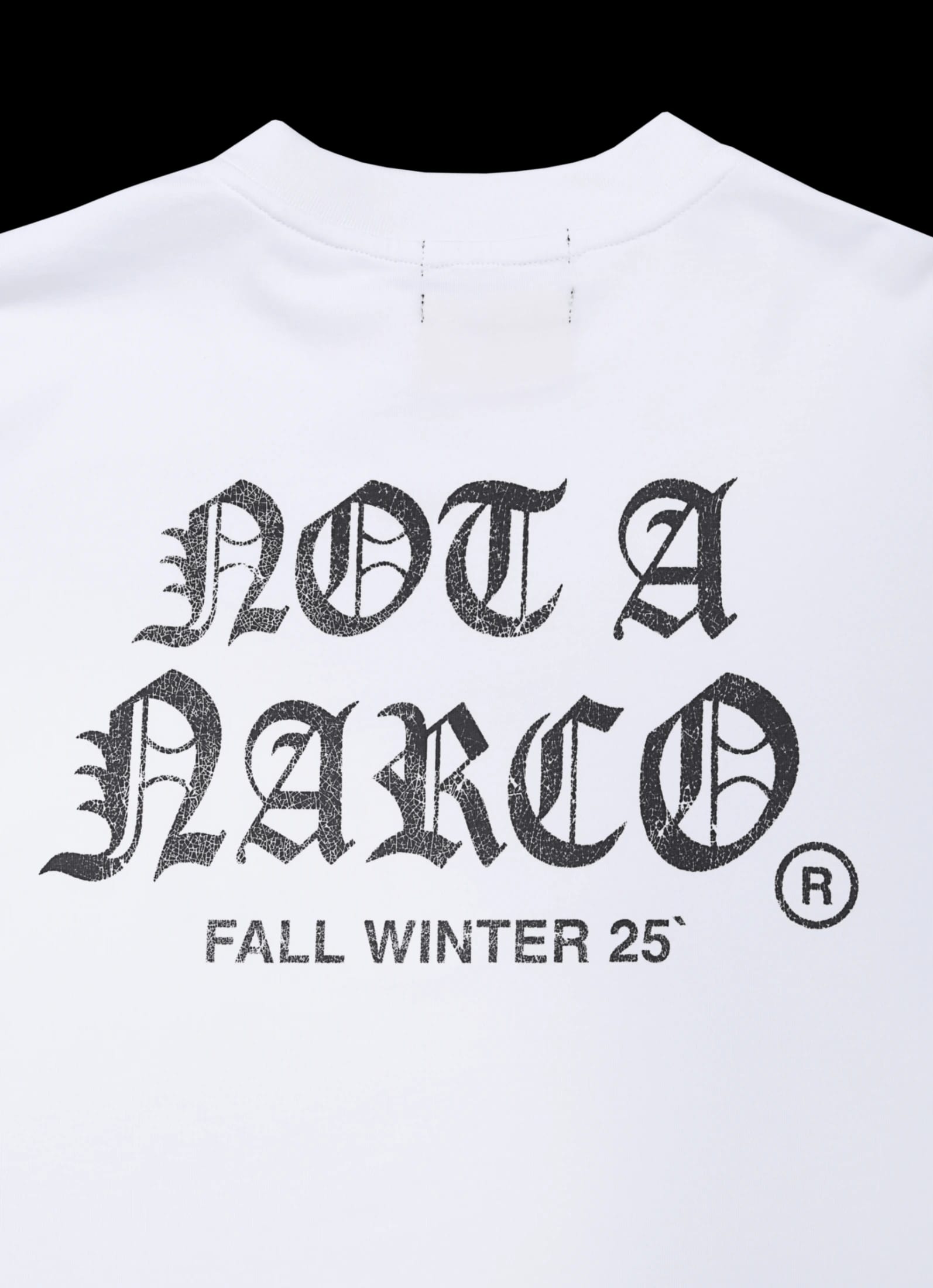 NOT A NARCO FW25 WHITE T-SHIRT - imagen 5