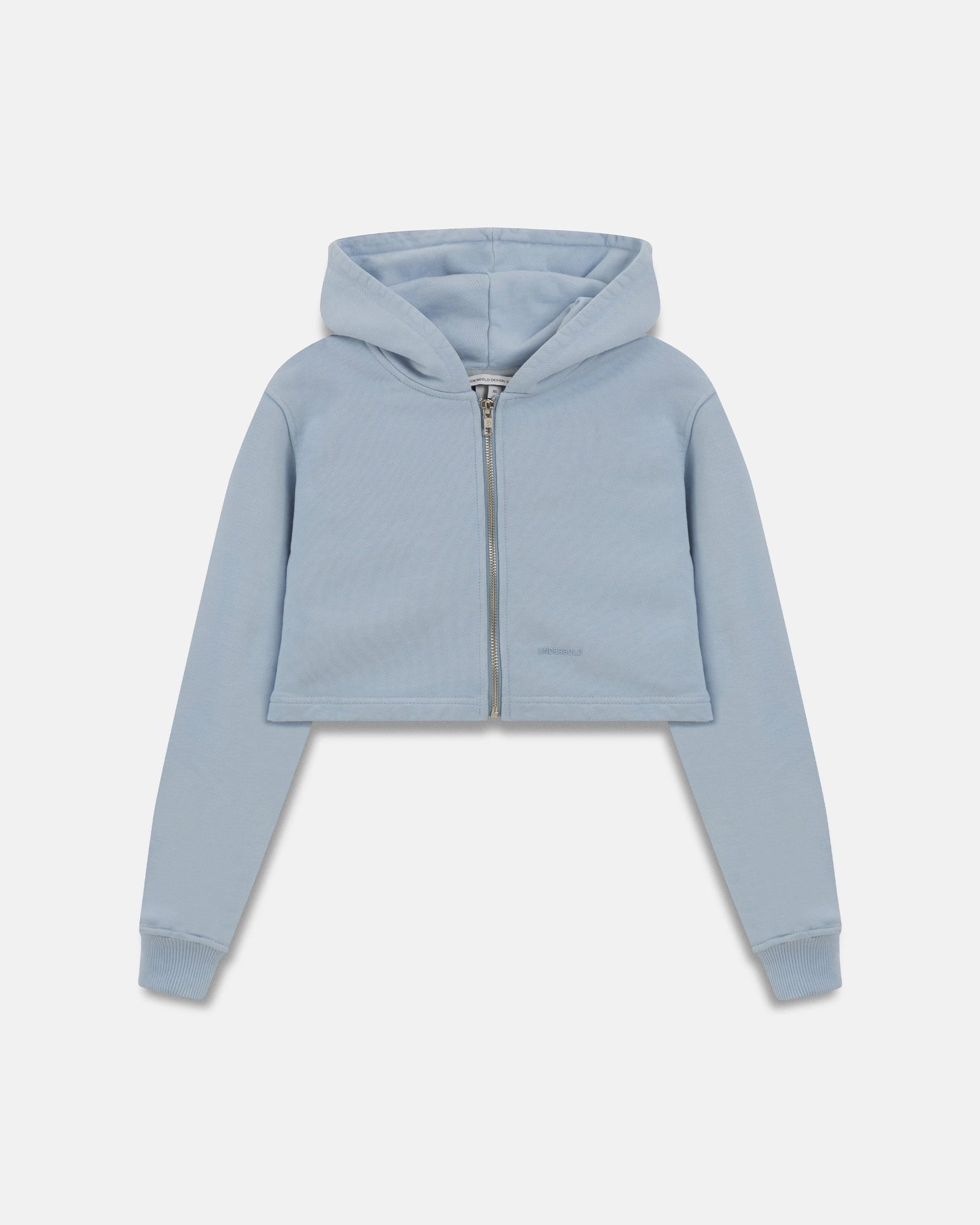 W Basics Undergold Zip Up Slim Fit Hoodie Light Blue - imagen 1