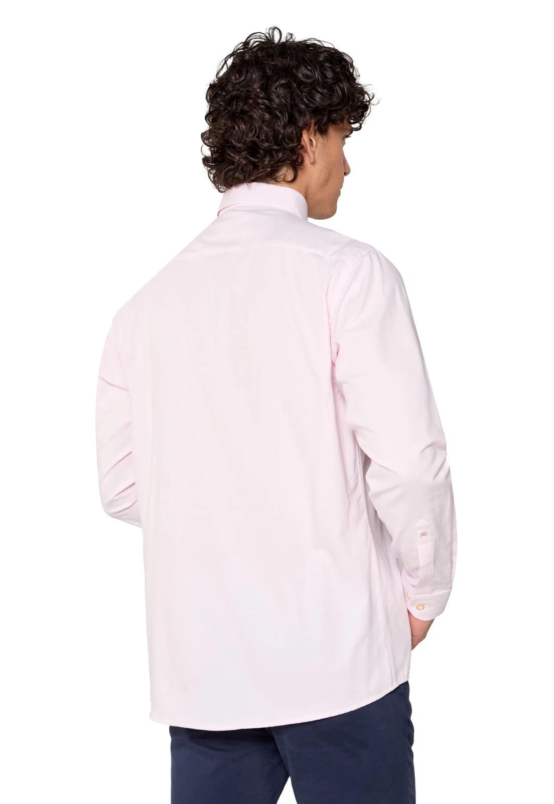 Camisa Manga Larga Oxford Premium Rosada - imagen 3