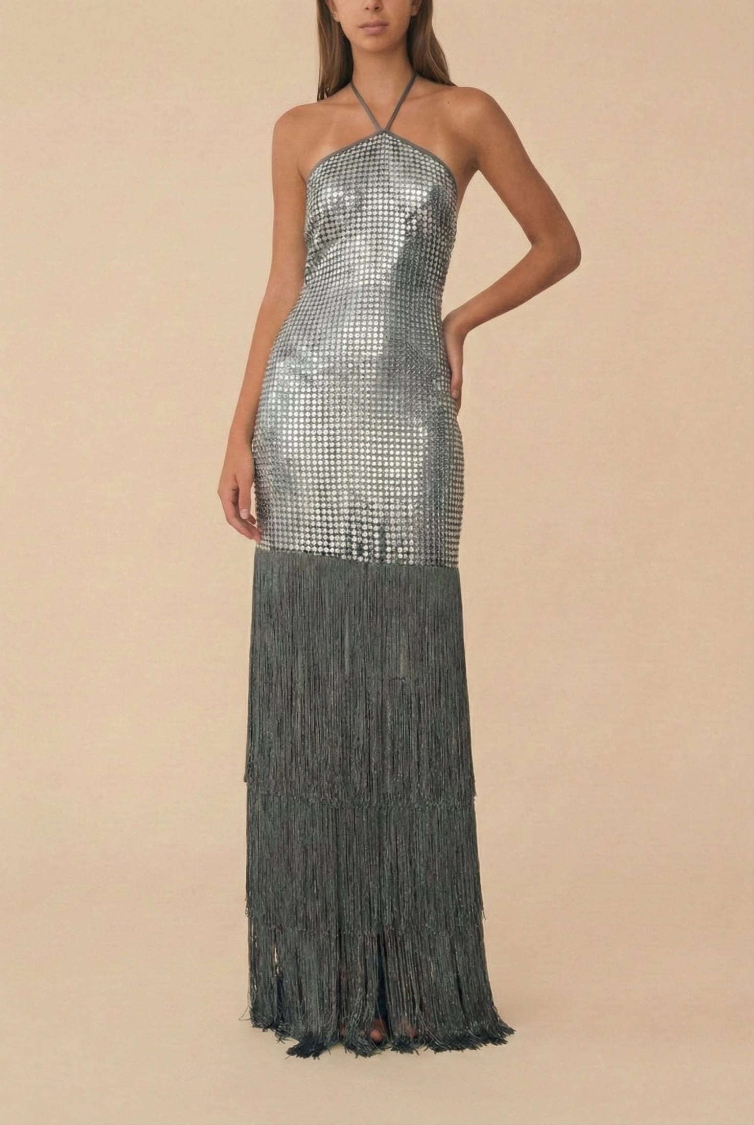 SARA DRESS SILVER - imagen 1