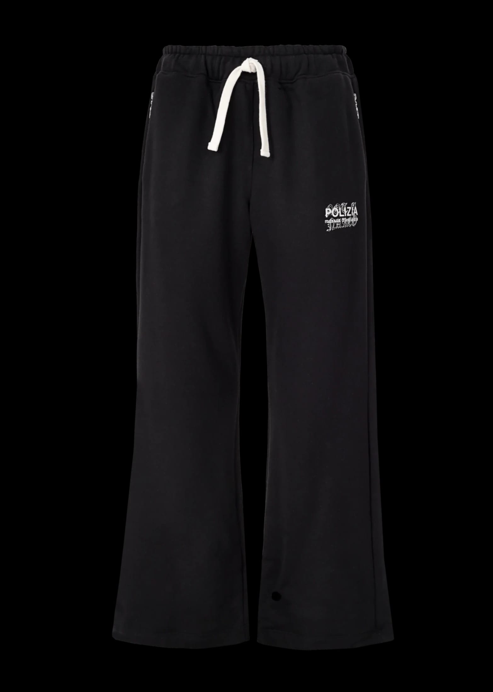 POLIZIA BLACK FLARED SWEATPANTS - imagen 5