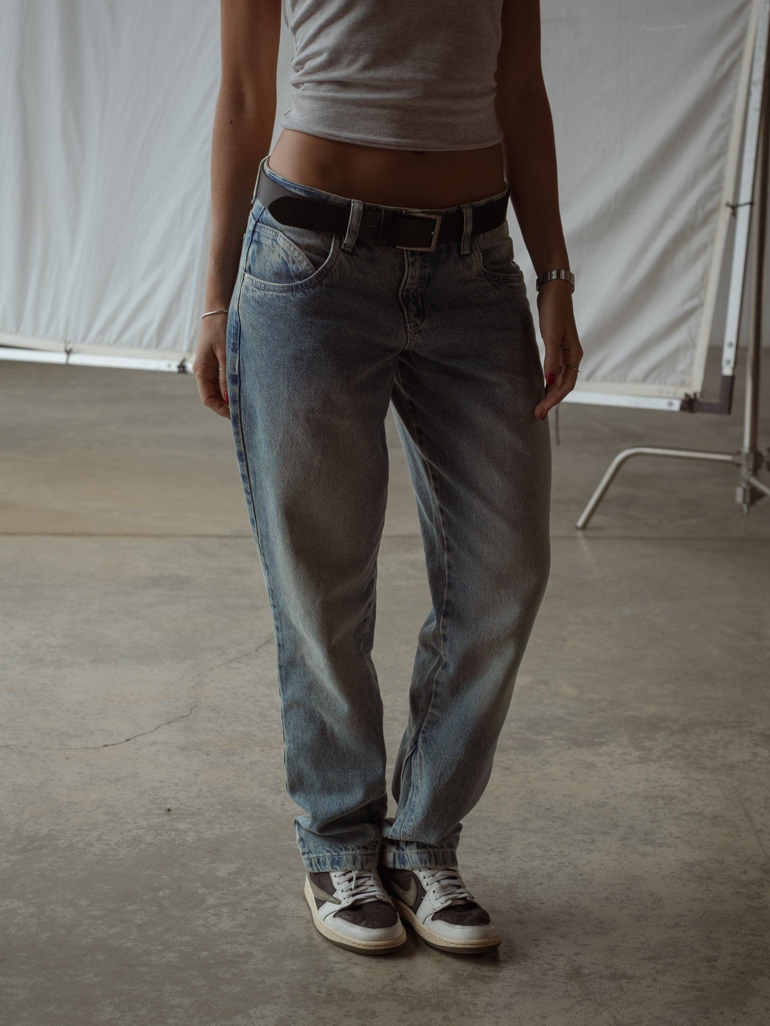 LOW STRAIGHT JEAN - MEDIUM DIRTY BLUE - imagen 2