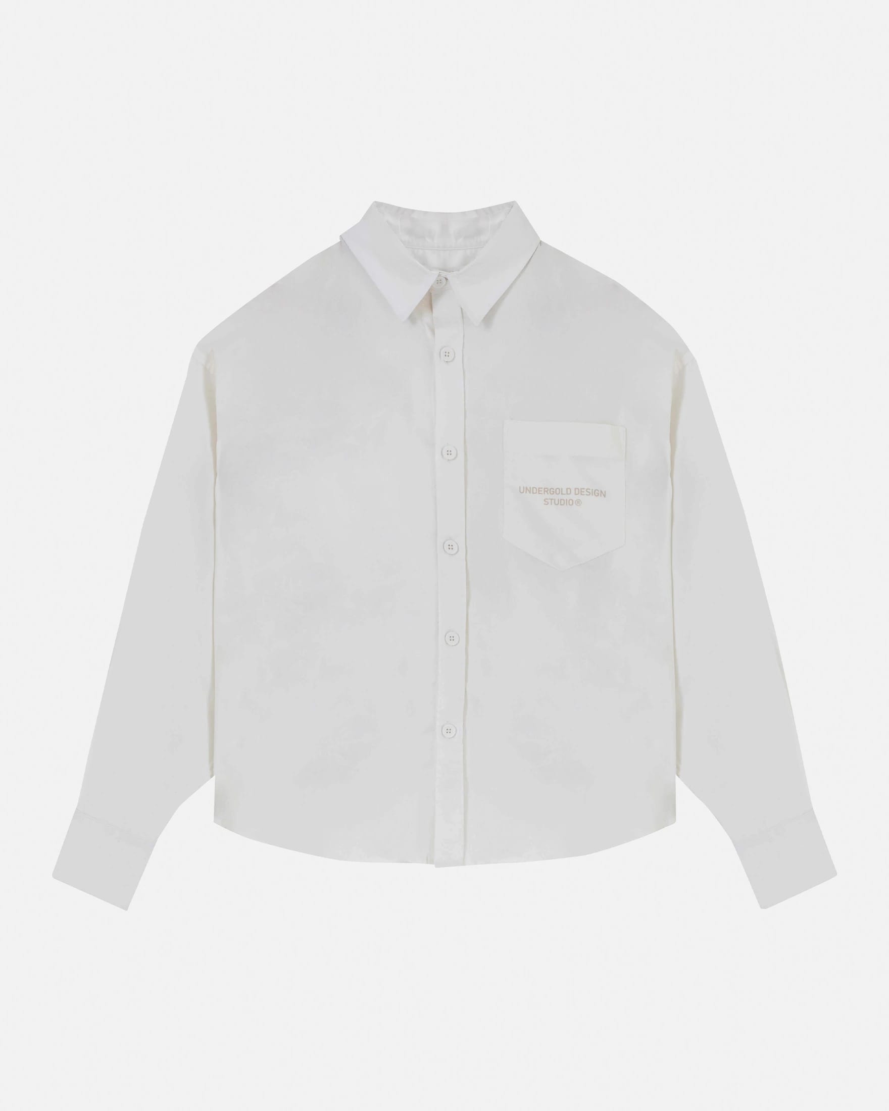 Basics Undergold Design Studio Long Sleeve Boxy Shirt Bone - imagen 1