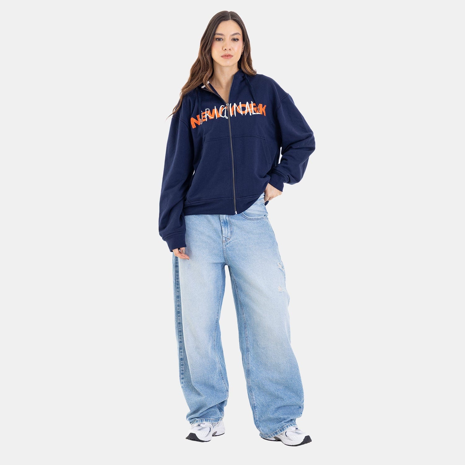 Zip Hoodie Regular Fit Dark Blue - imagen 12