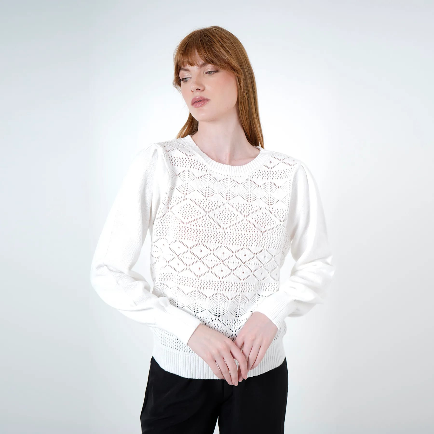 Sweater Cuello Camisero Manga Larga - imagen 1