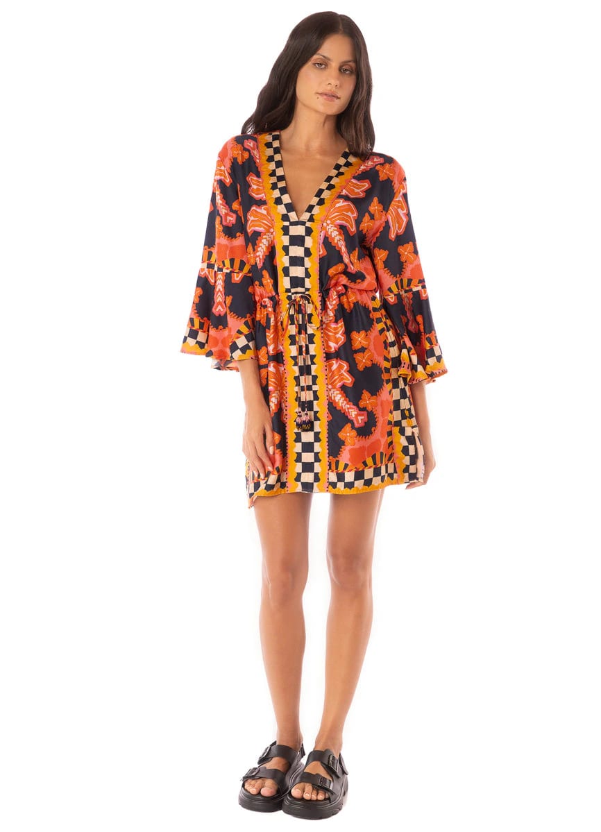 Maaji Racing Palms Joypop Kaftan - imagen 2