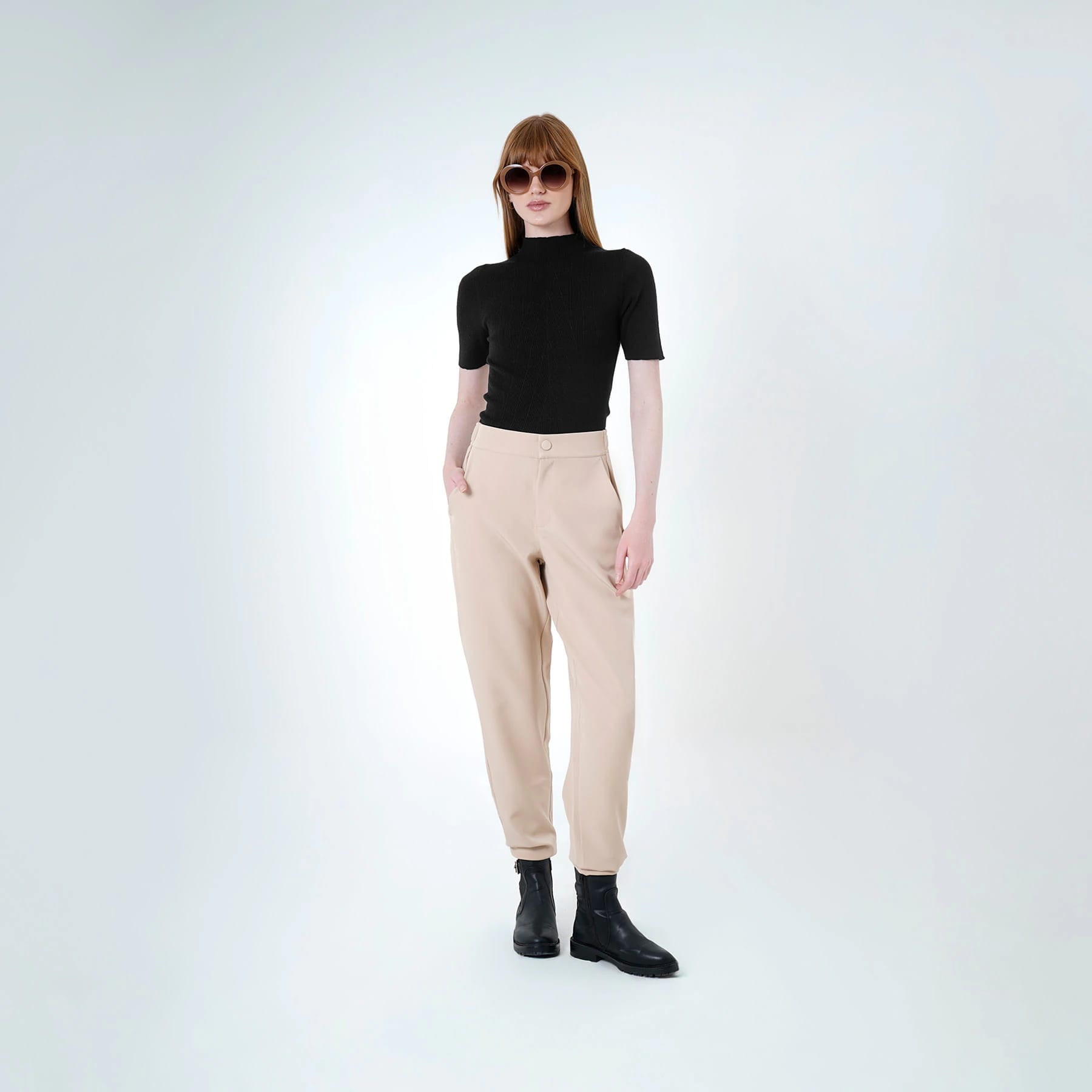 Pantalon Tiro Alto Bota Recta - imagen 1