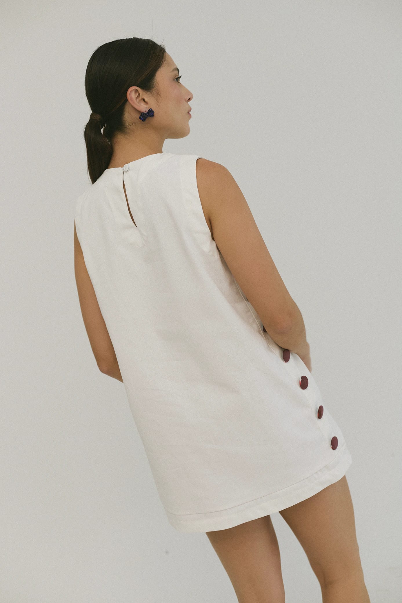 Vestido Anfitriona Cherries Crudo - imagen 10