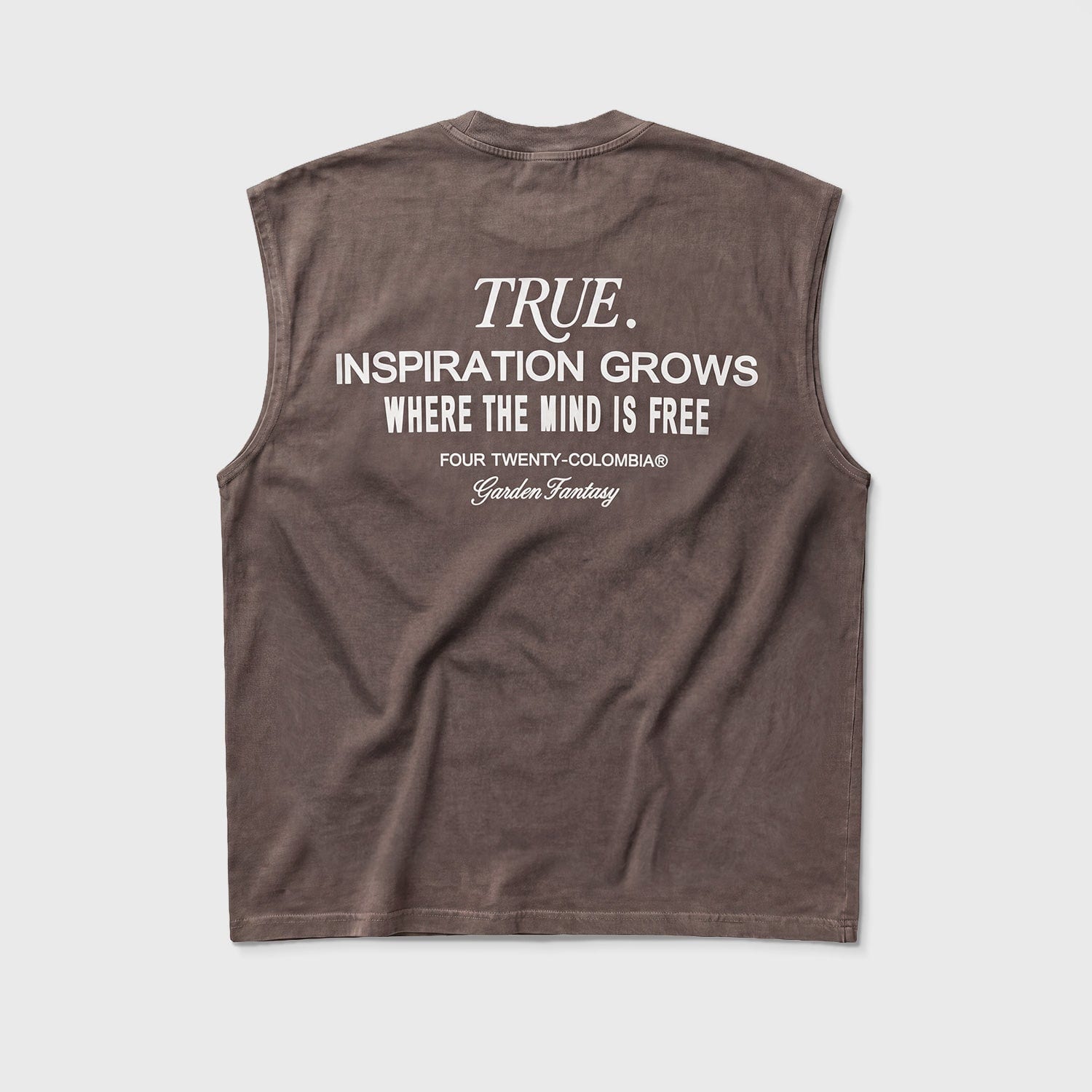 Garden Sleeveless Tee - Washed Brown - imagen 2