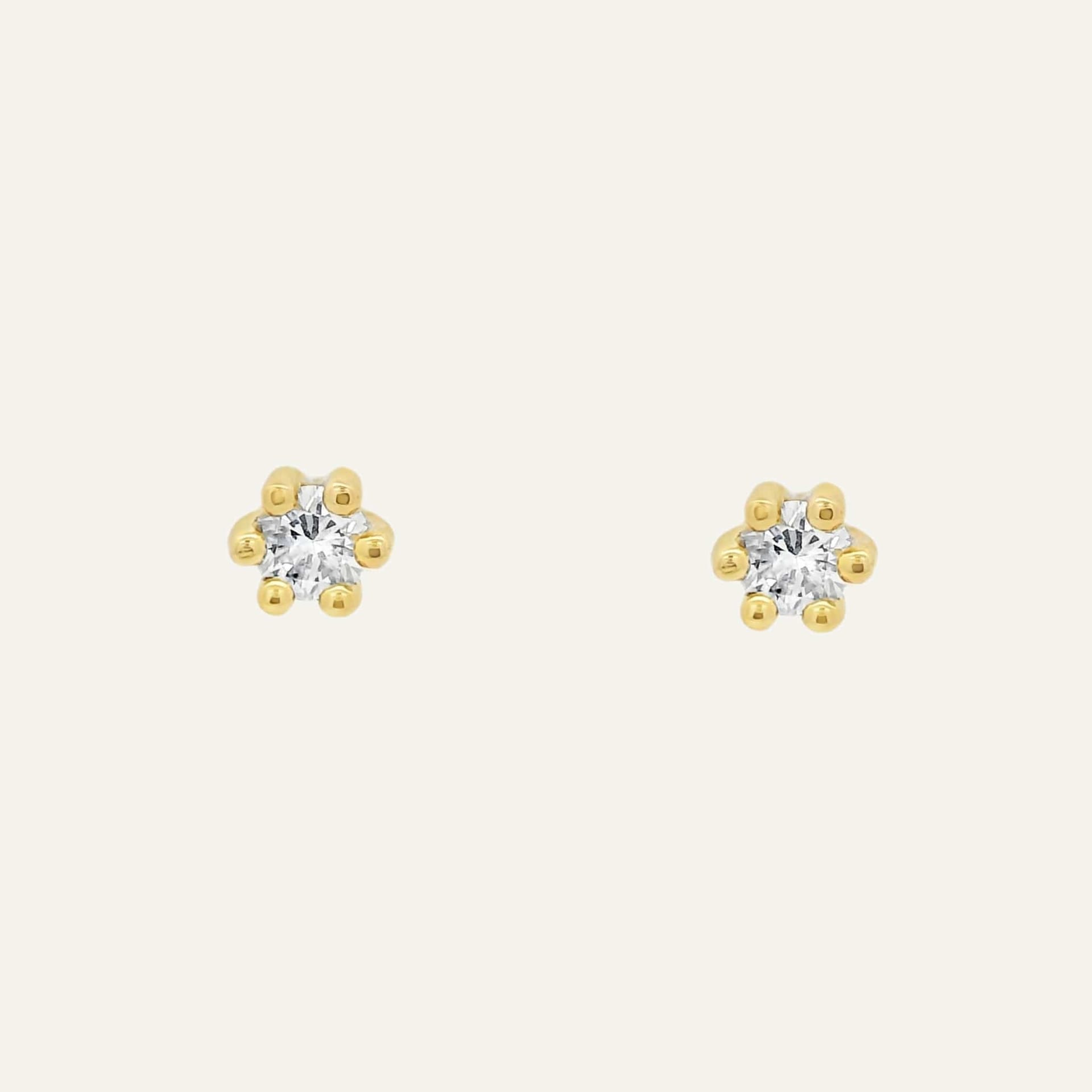 Arete Seis uñas diamantes - imagen 1