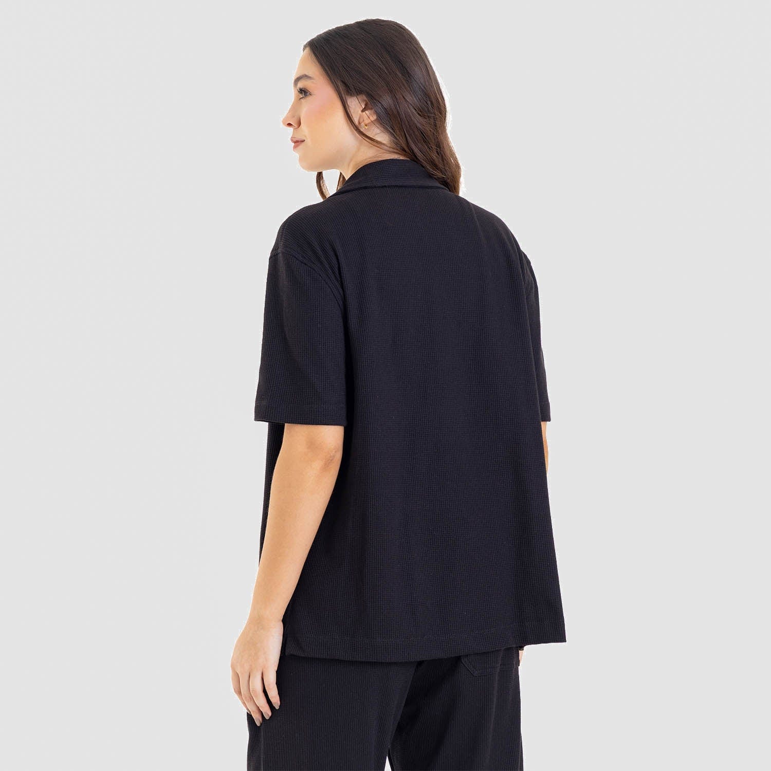 Relaxed Short Sleeve Shirt Black - imagen 13