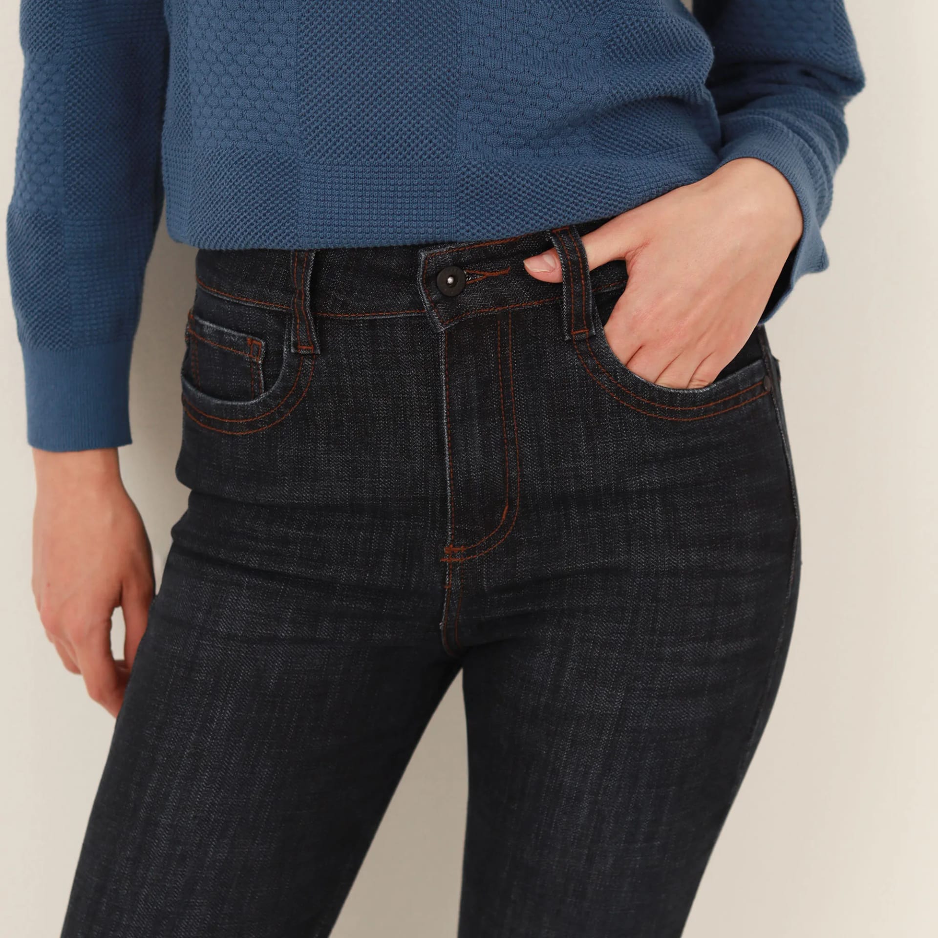 Jean Tiro Alto Bota Skinny - imagen 3