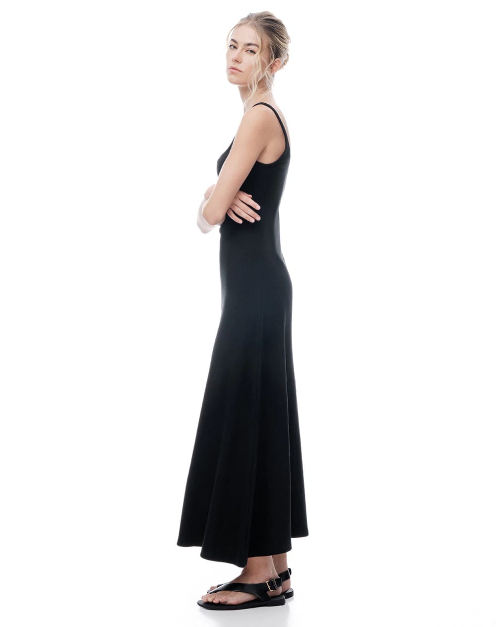 Vestido largo negro mujer - imagen 5