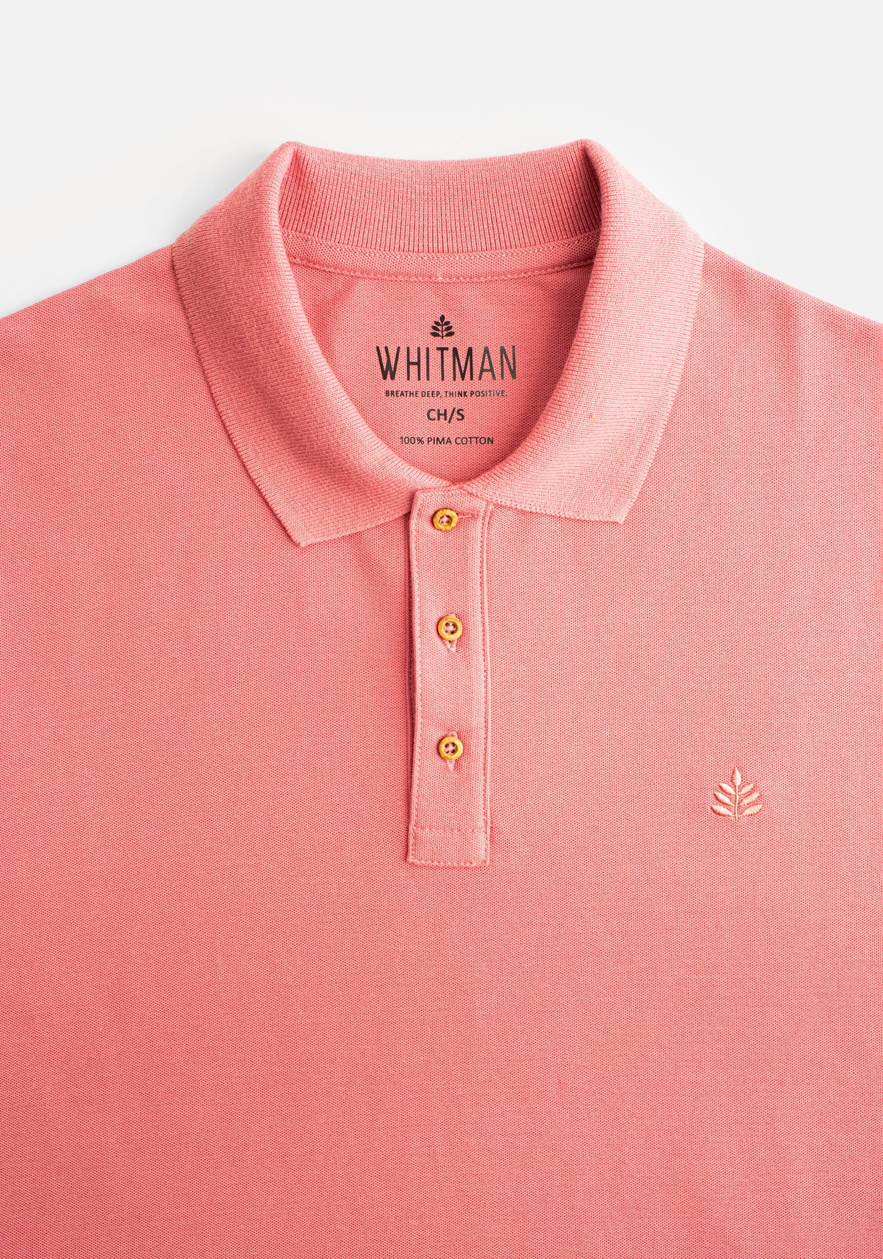 Camiseta Polo H Unicolor L-Atn Palo de Rosa - imagen 2
