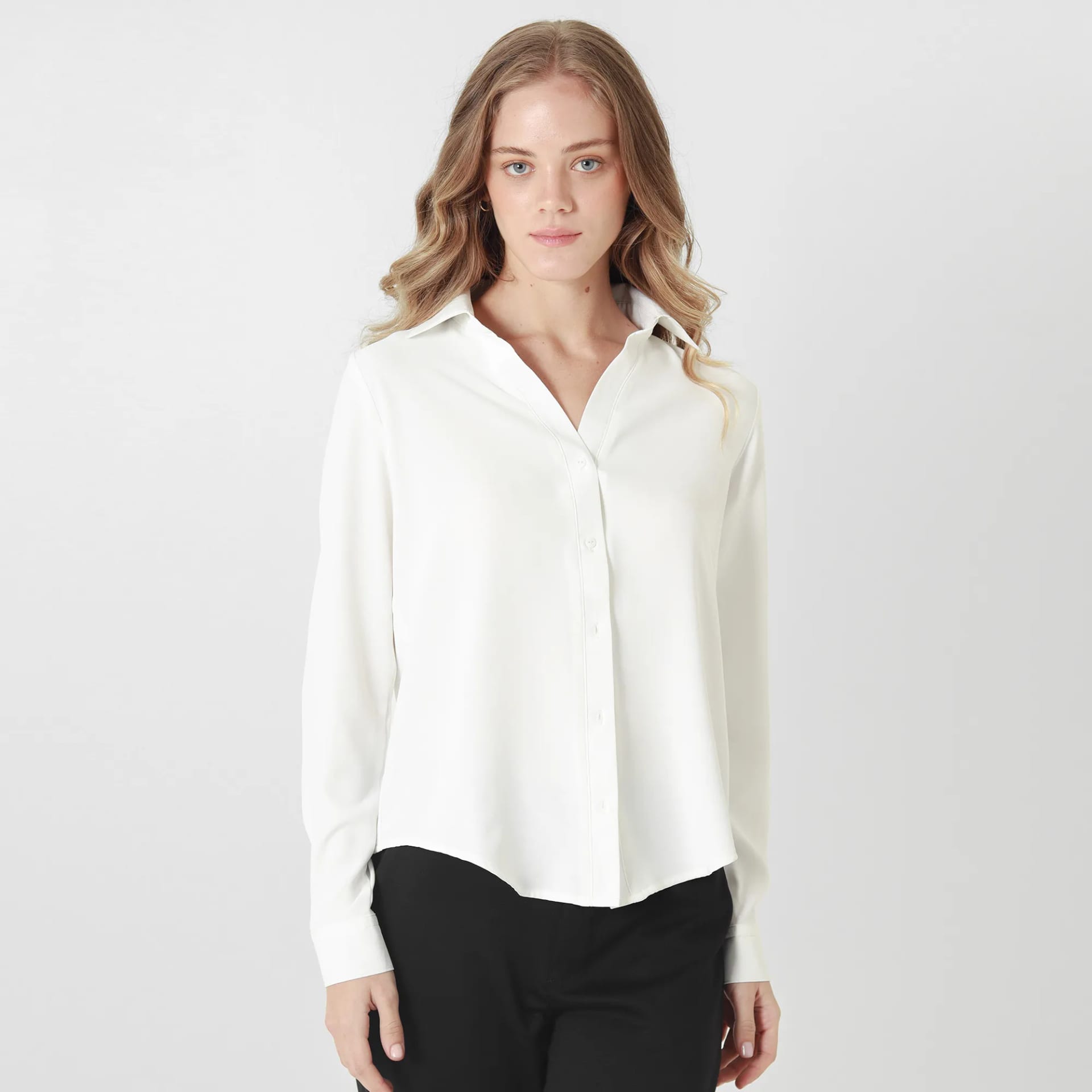 Camisa Cuello Camisero Manga Larga - imagen 7