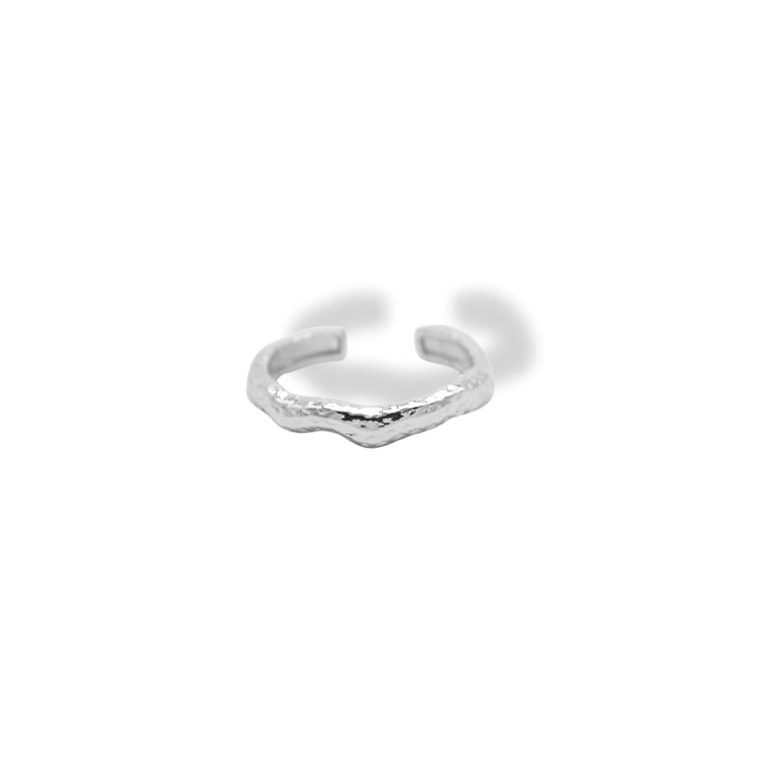 Anillo angosto con textura de piña - imagen 2