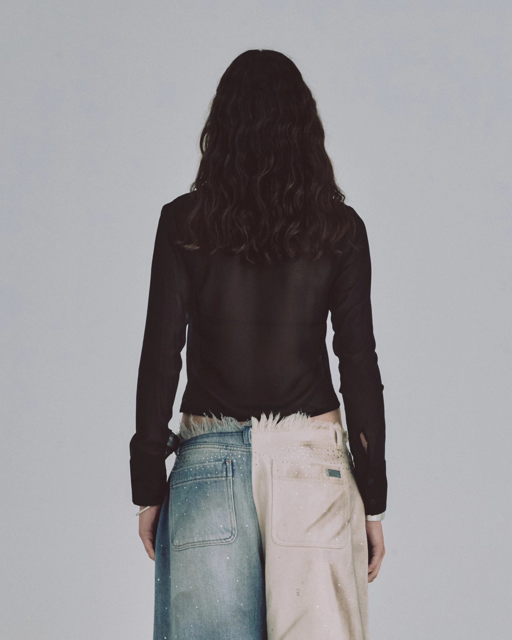 W Basics Transparent Shirt Black - imagen 6