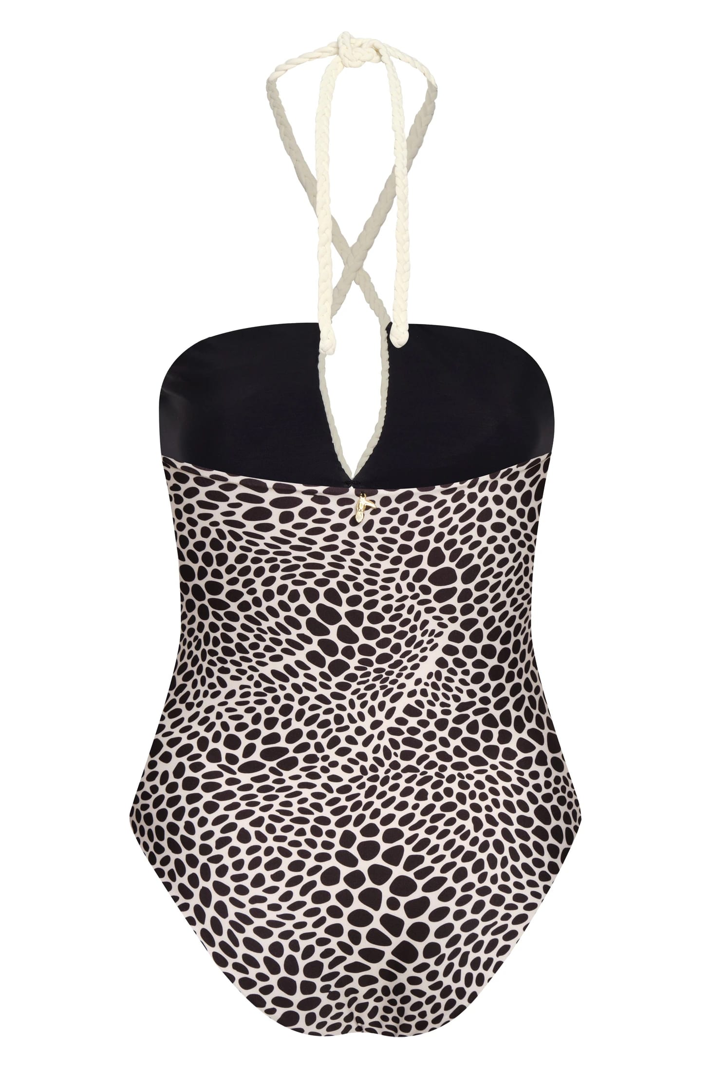 Saint Tropez One Piece / Ivory & Black Animal Print - imagen 3