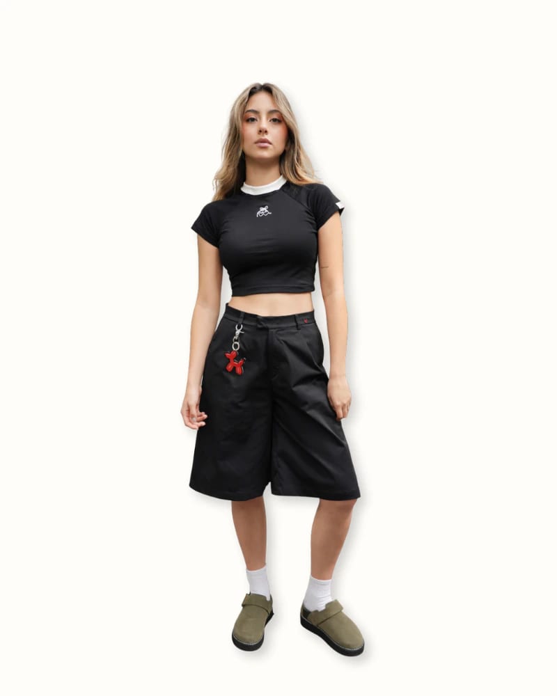 Drill jorts - Negro - imagen 1