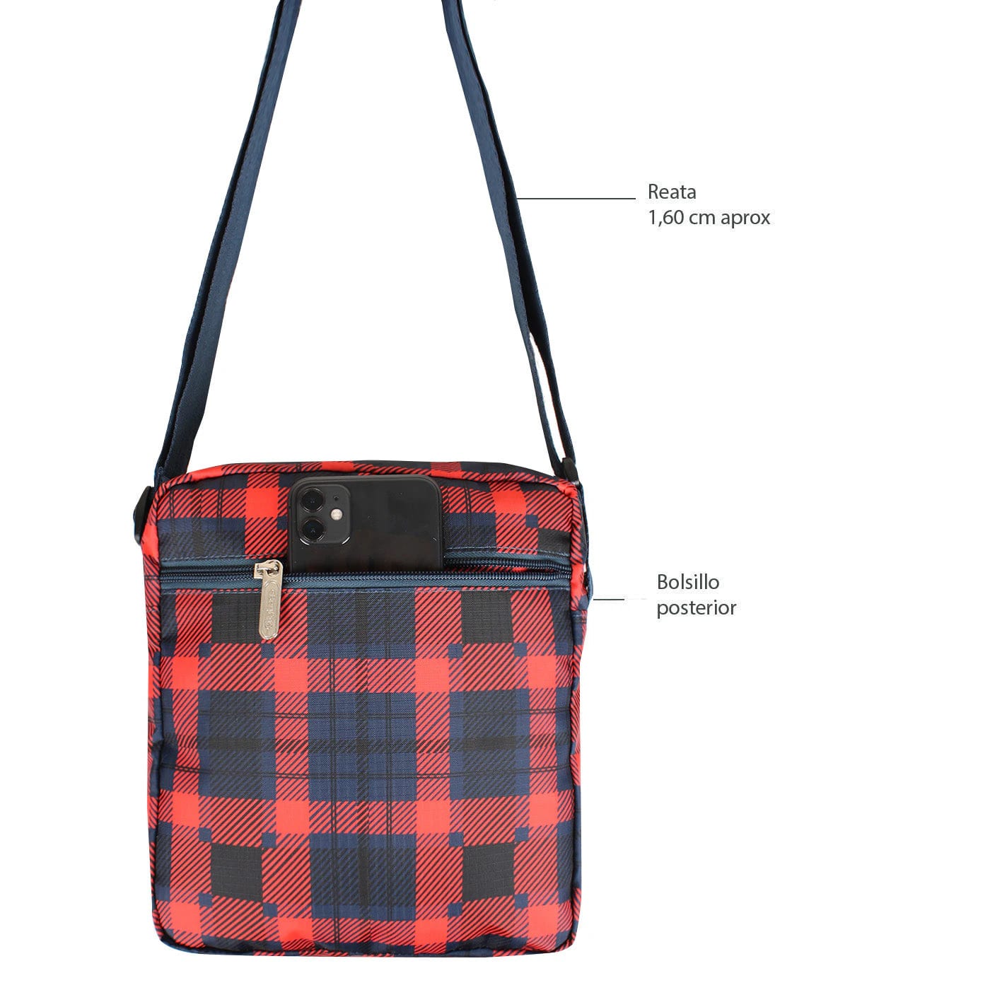 Bolso Manos libres Viajero Citybags Ultra Estampado Royal - imagen 4