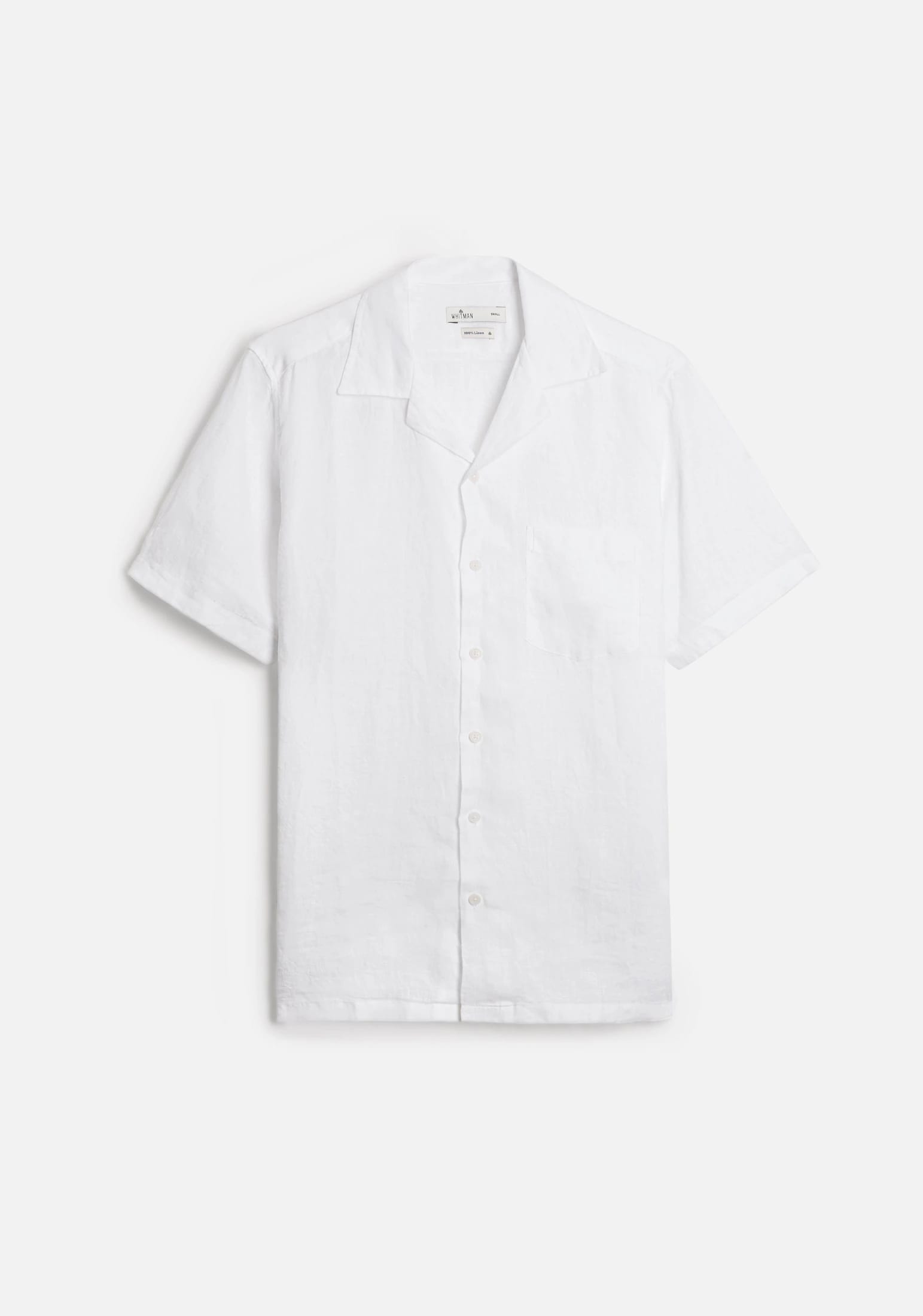 Camisa Cubana Lino Blanca - imagen 1