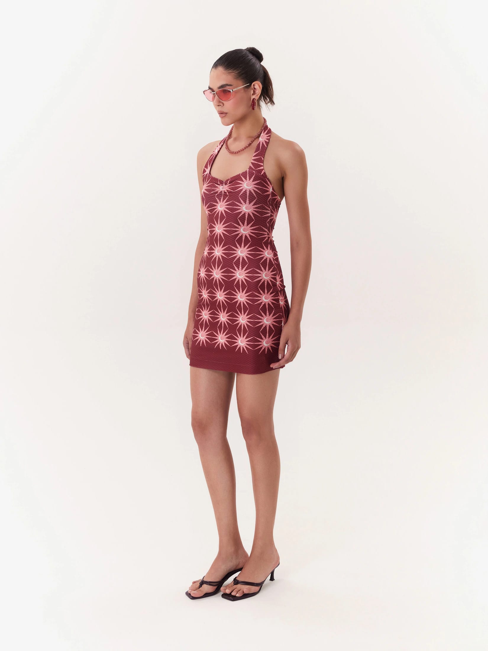 Mini Dress Solar - Vino - imagen 2