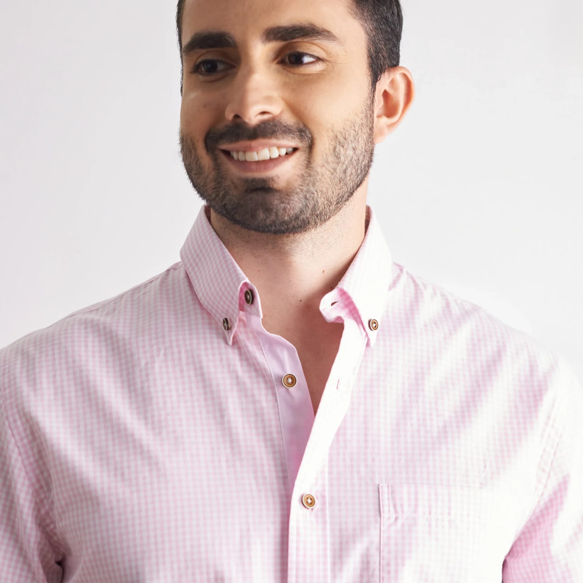 Camisa regular fit color rosado claro - imagen 6
